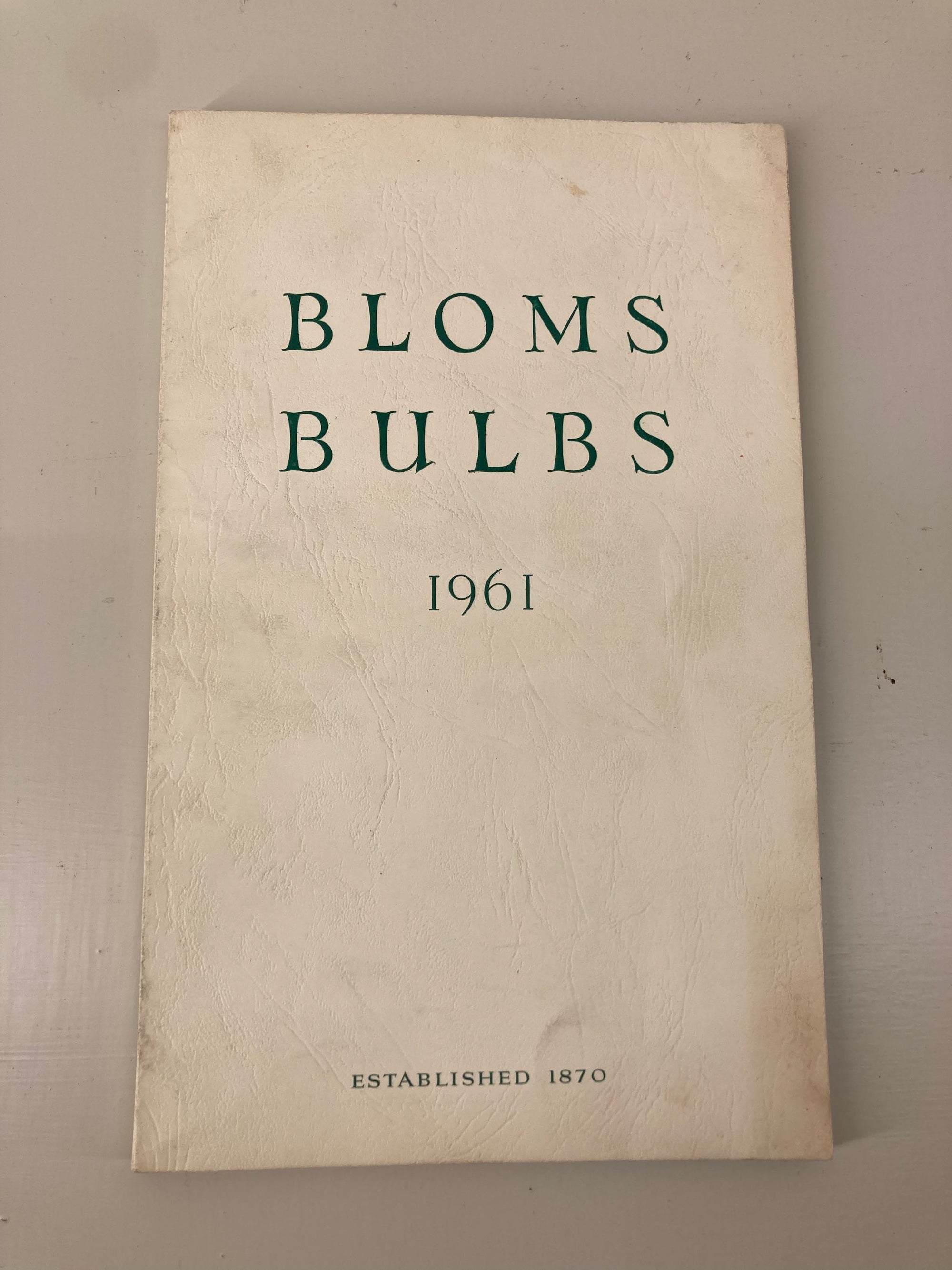 Bloms Bulb Catalogue 1961