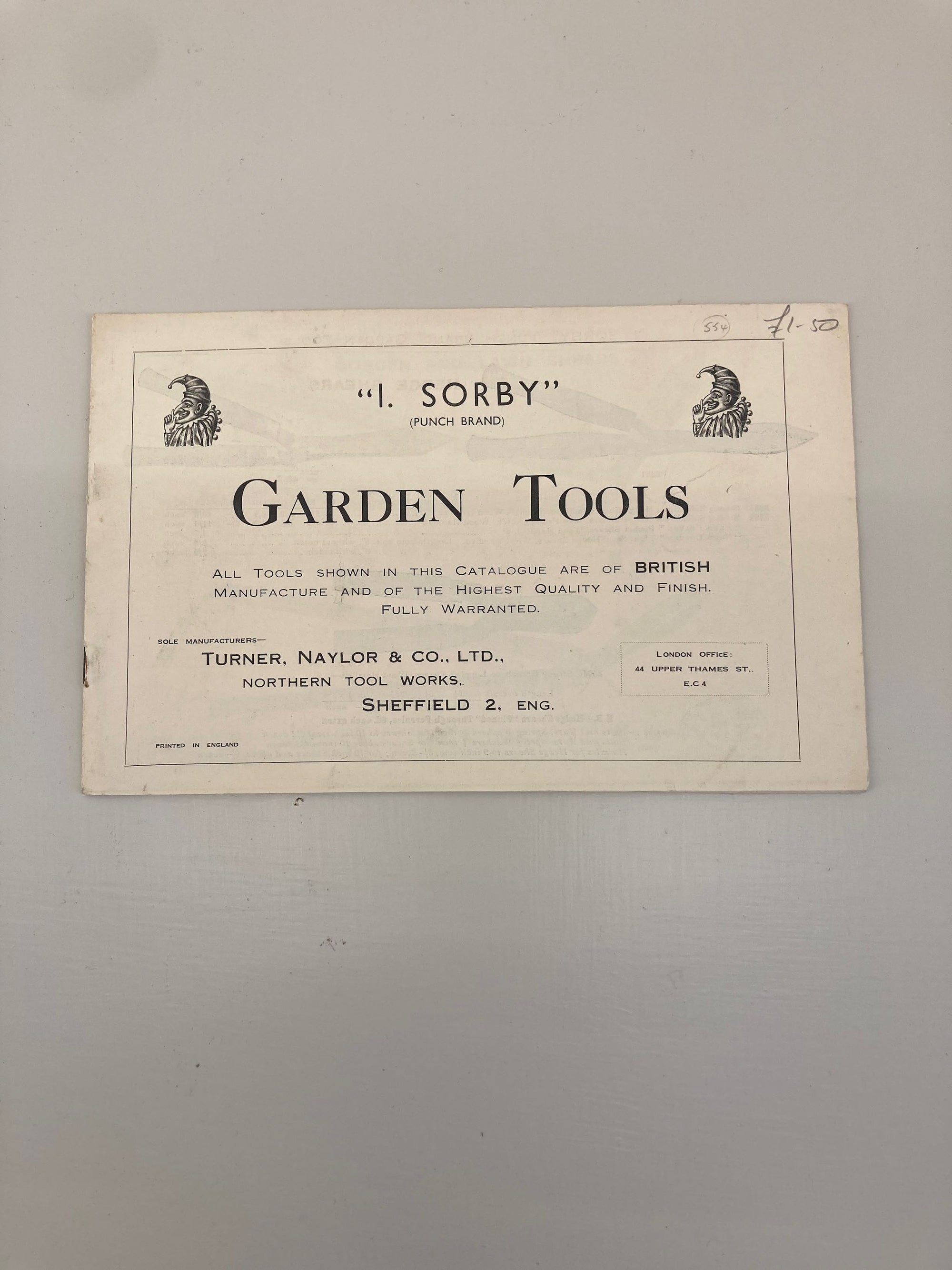 Sorby Garden Tools Catalogue