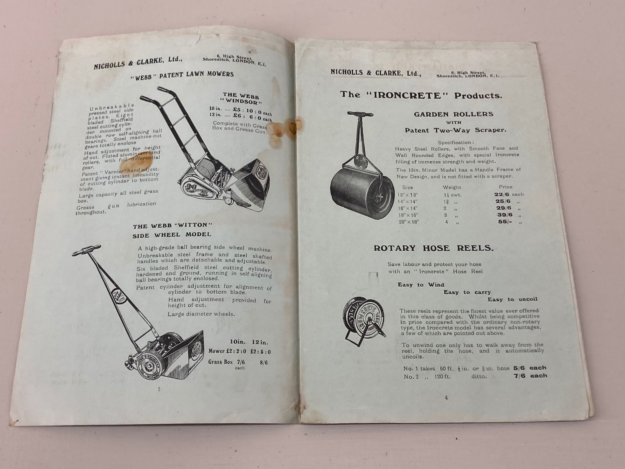 Nicholls &amp; Clarke Garden Requisites