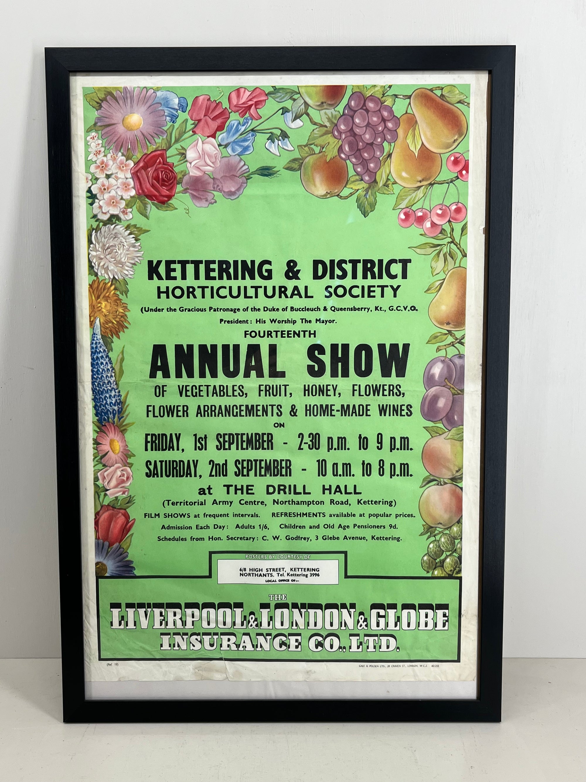 Kettering Flower Show Poster