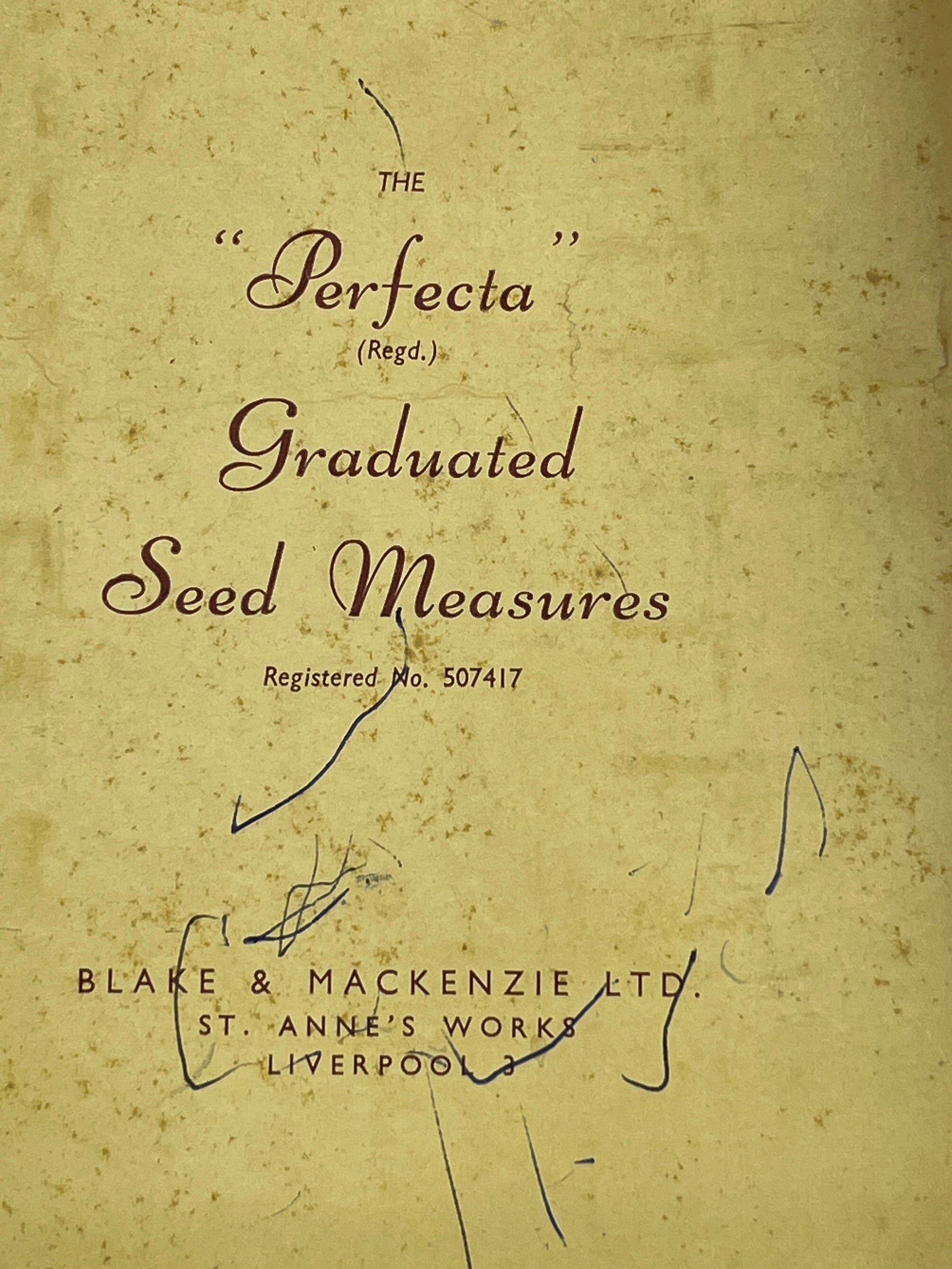 Blake & Mackenzie Chrome Seed Measures
