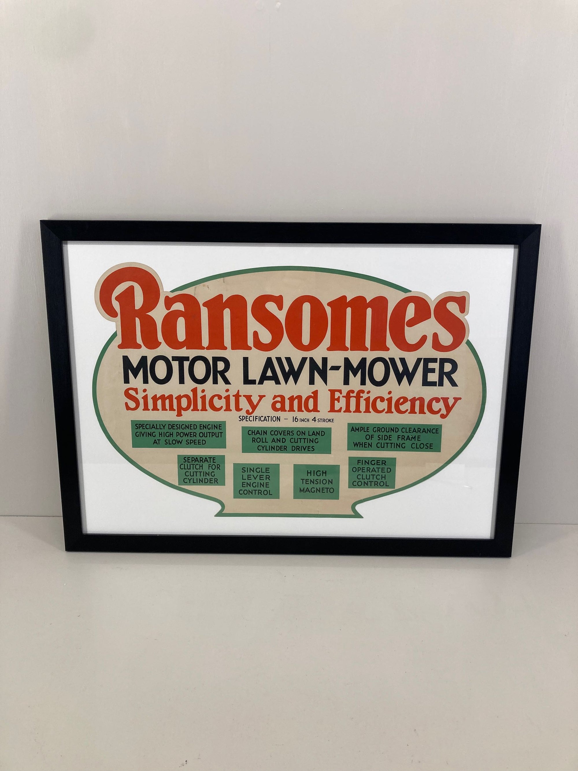 Ransomes Lawn Mower Sign