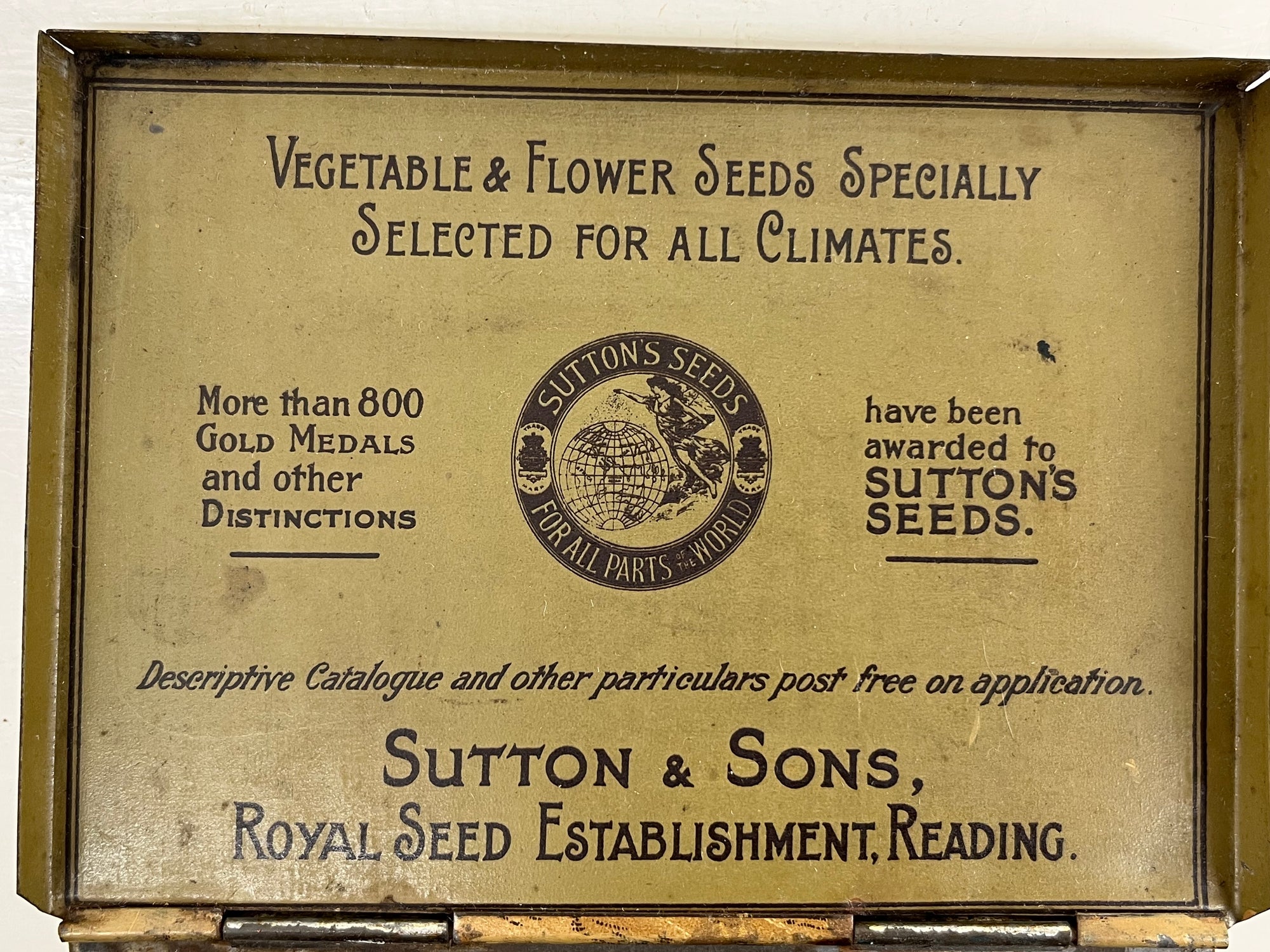 Suttons Seeds Tin