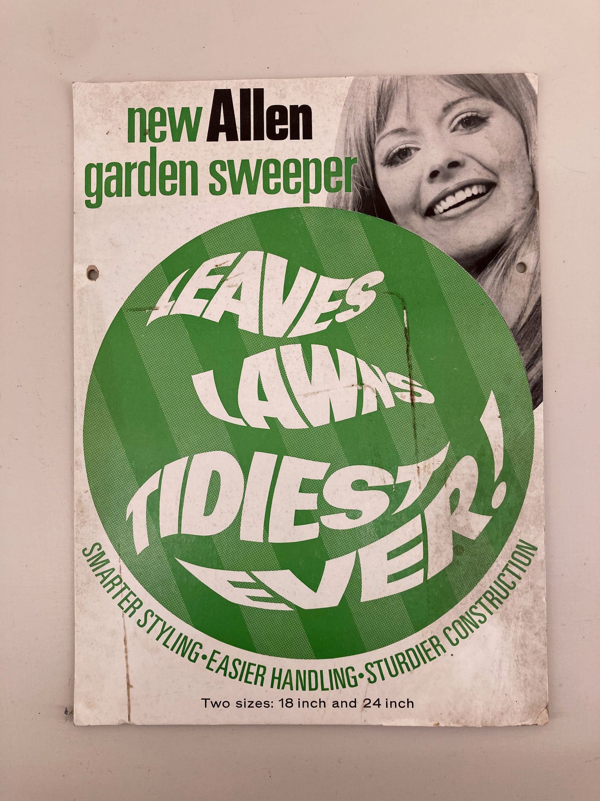 Allen Garden Sweeper Sales Card