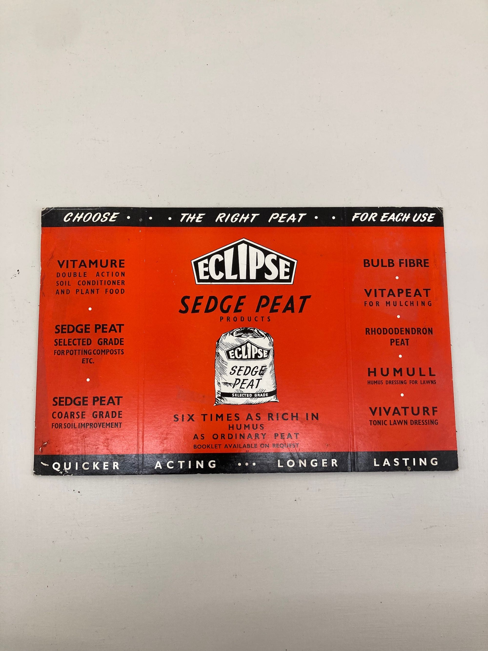 Eclipse Sedge Peat Sales Card