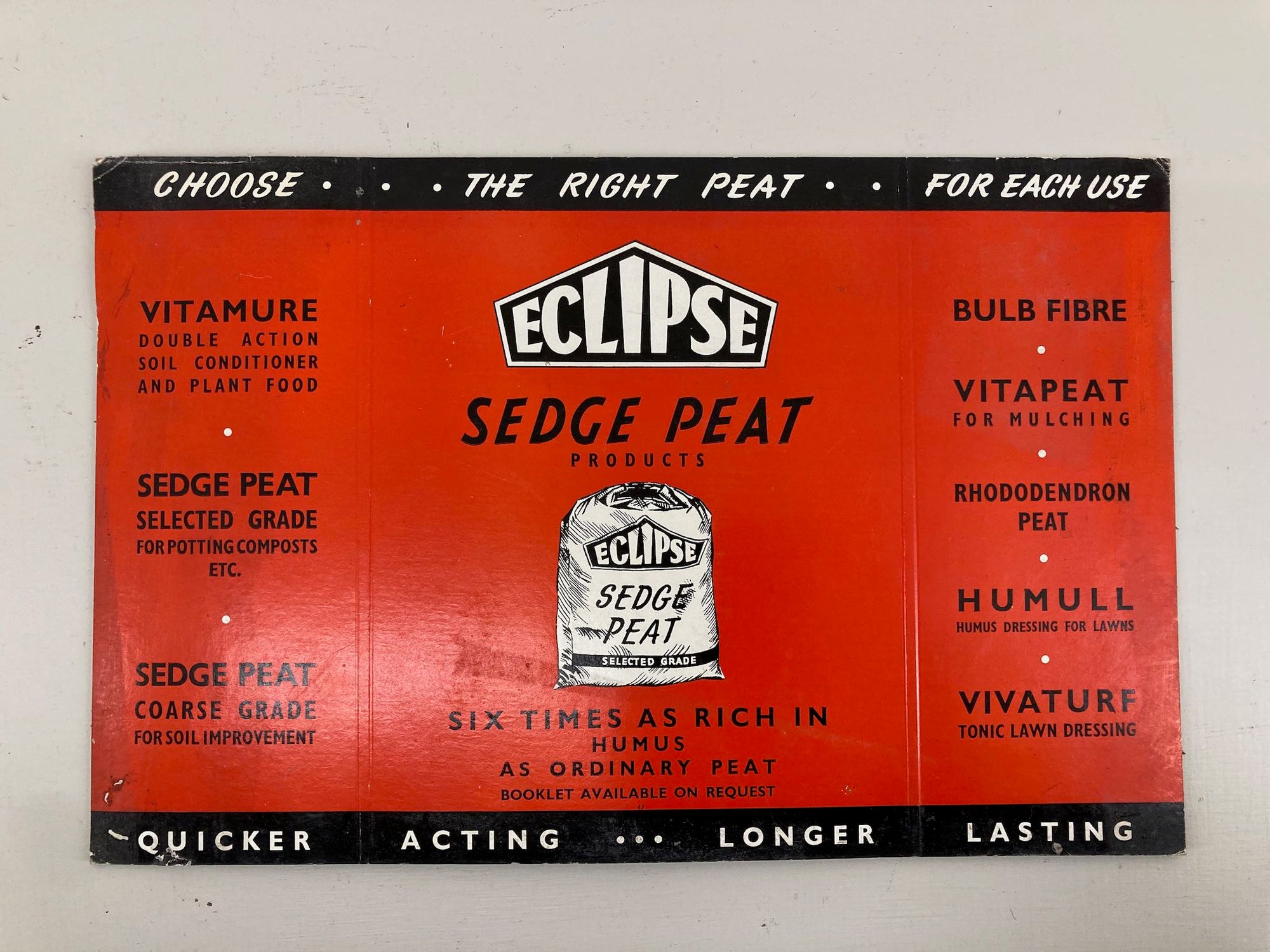Eclipse Sedge Peat Sales Card