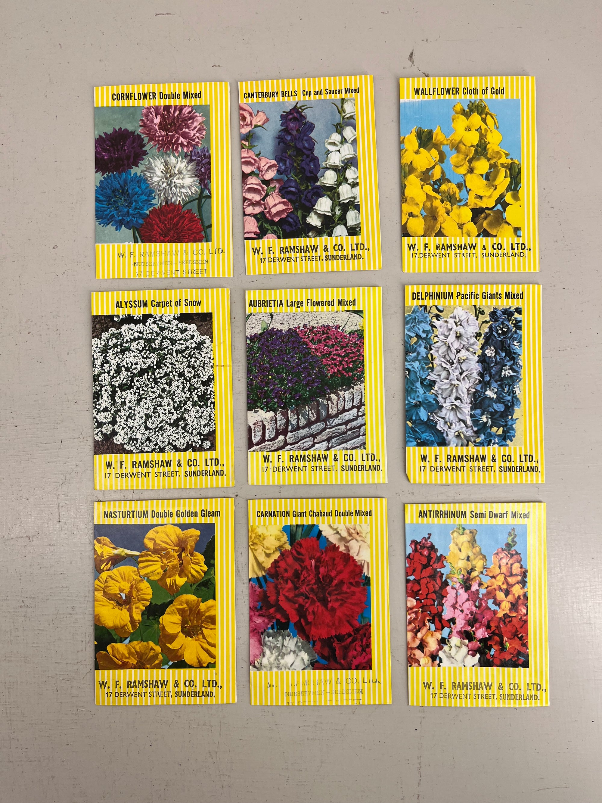 English Flower Seed Packets