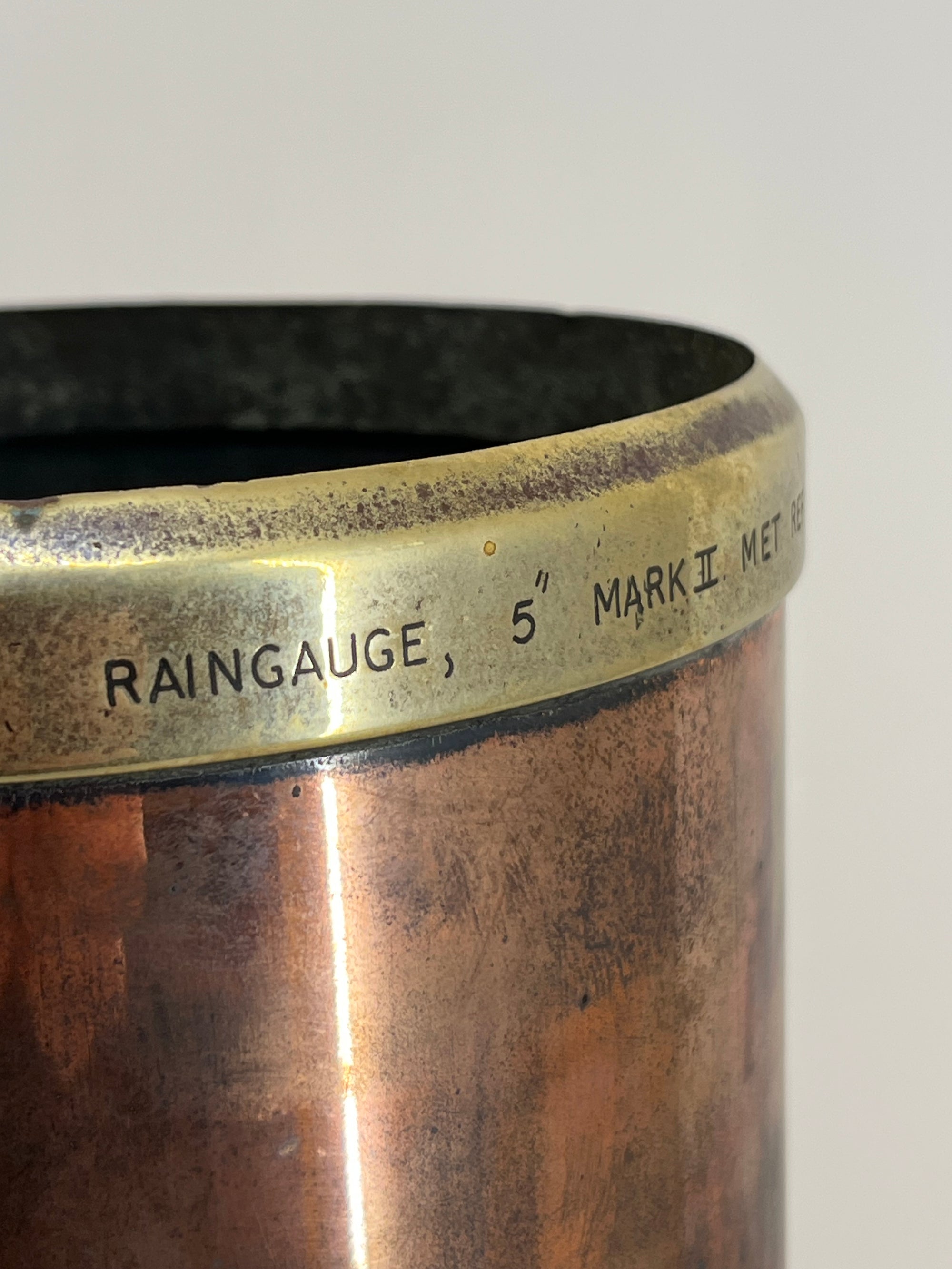Met Office Copper Rain Gauge