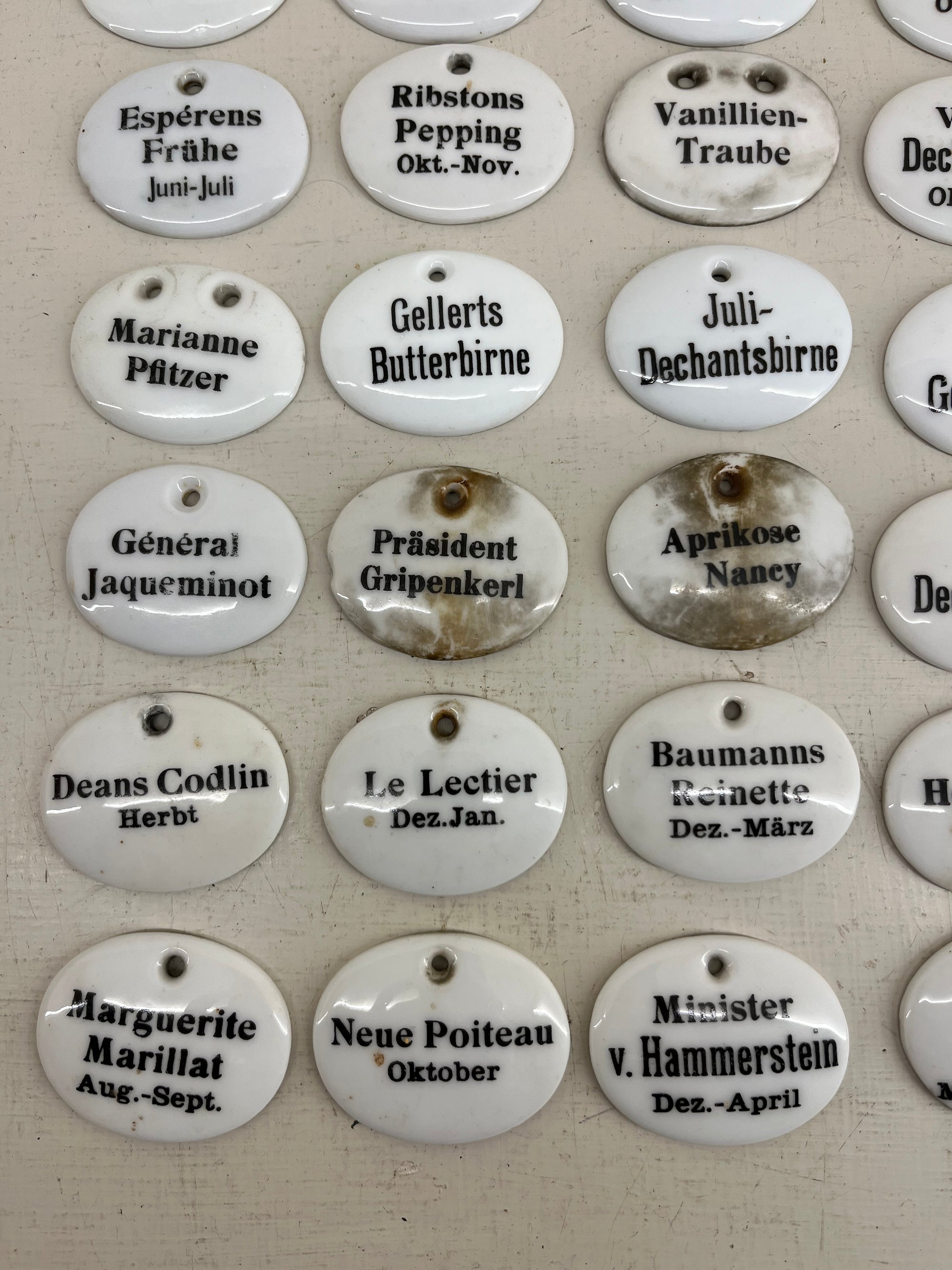 Ceramic Fruit Labels