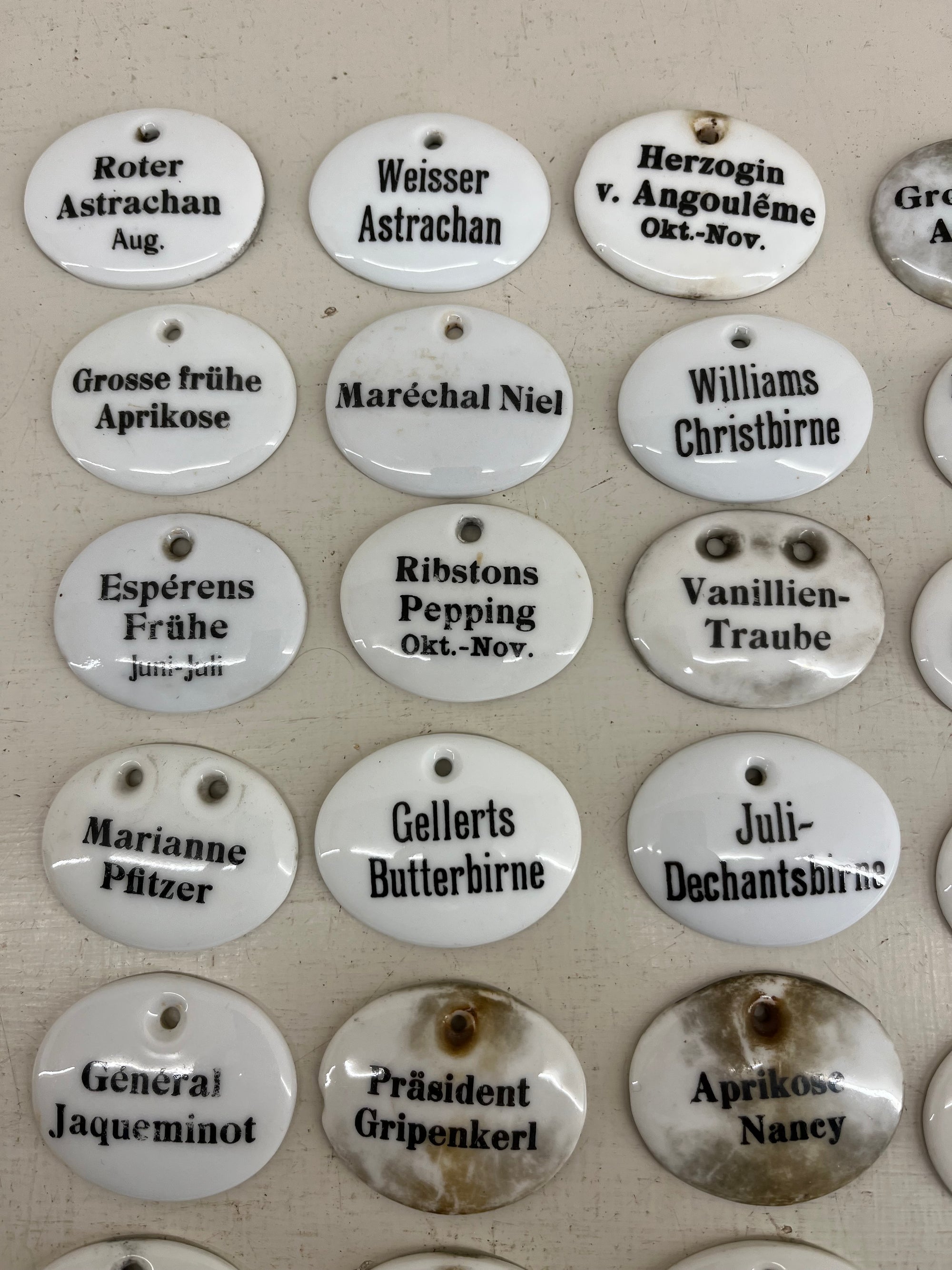 Ceramic Fruit Labels