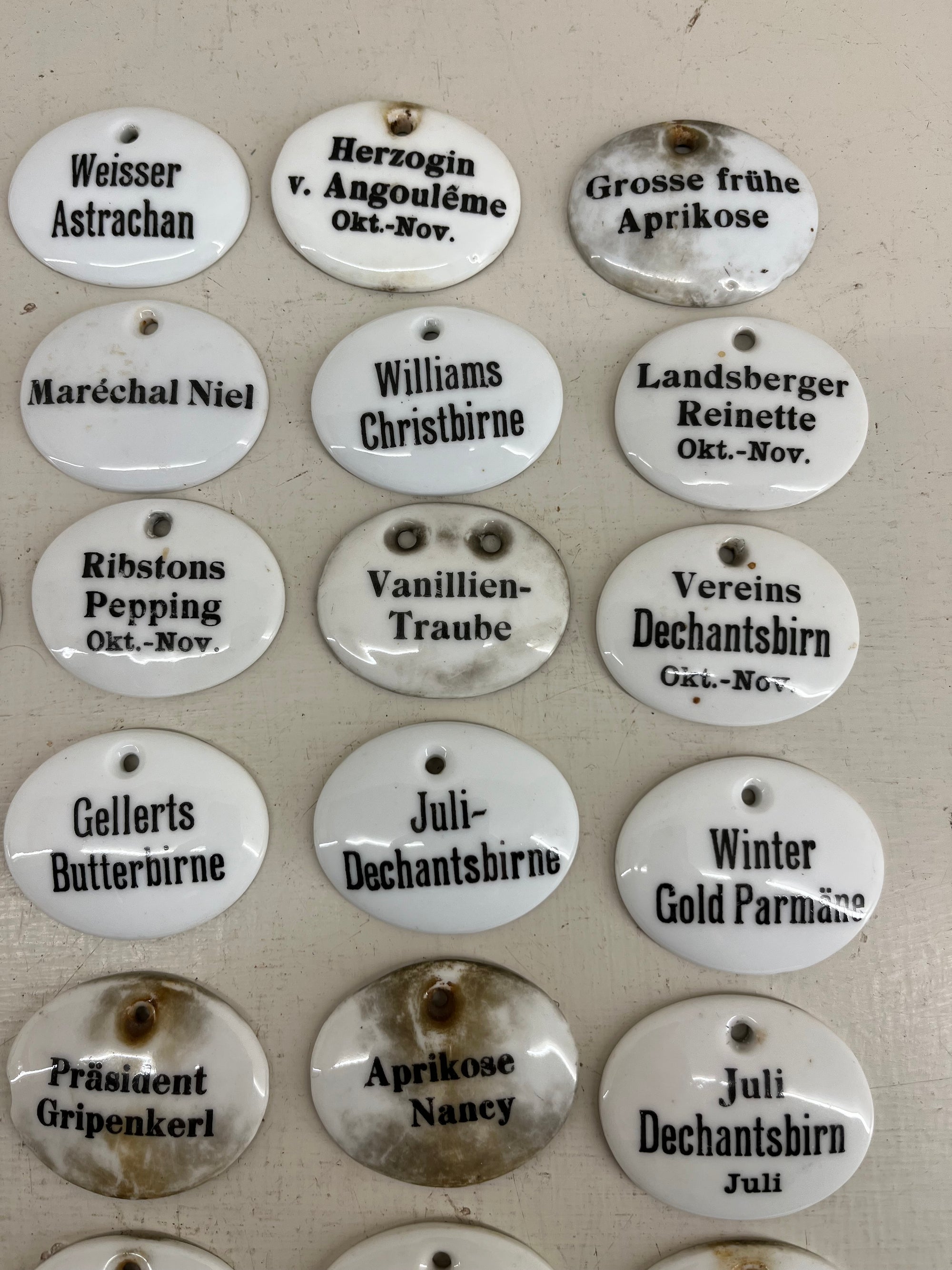 Ceramic Fruit Labels