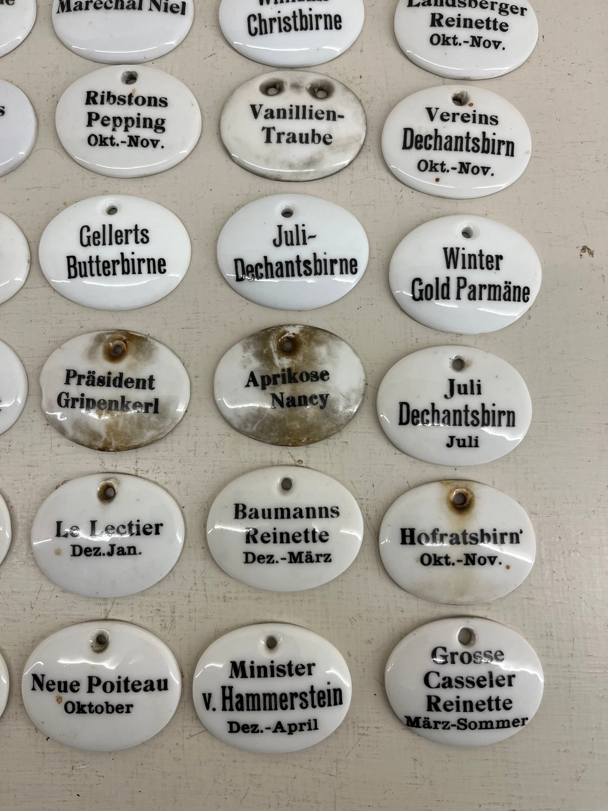 Ceramic Fruit Labels