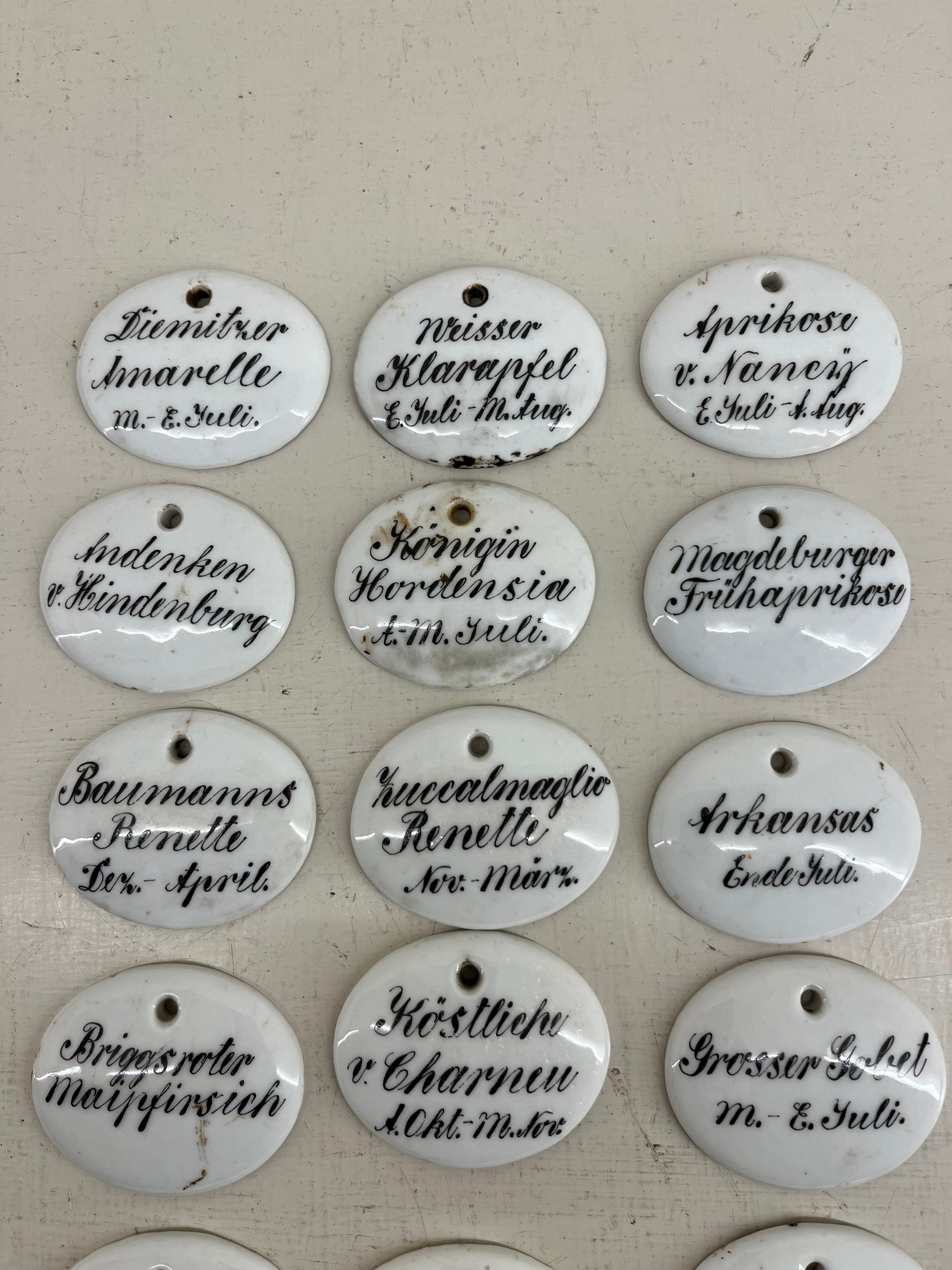Ceramic Fruit Labels