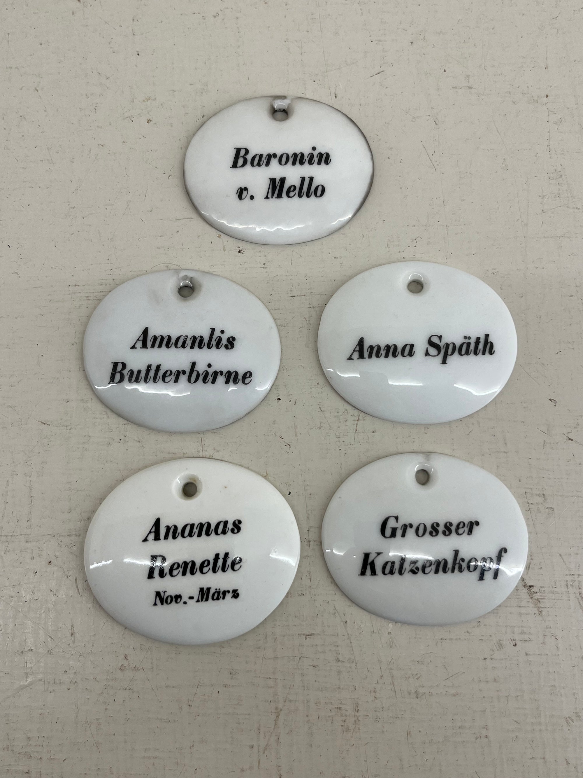 Ceramic Fruit Labels