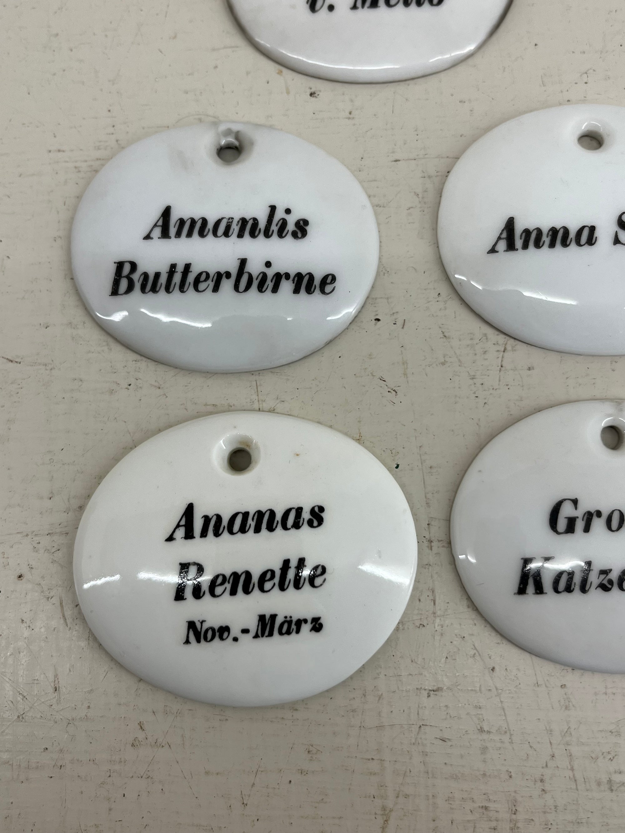 Ceramic Fruit Labels
