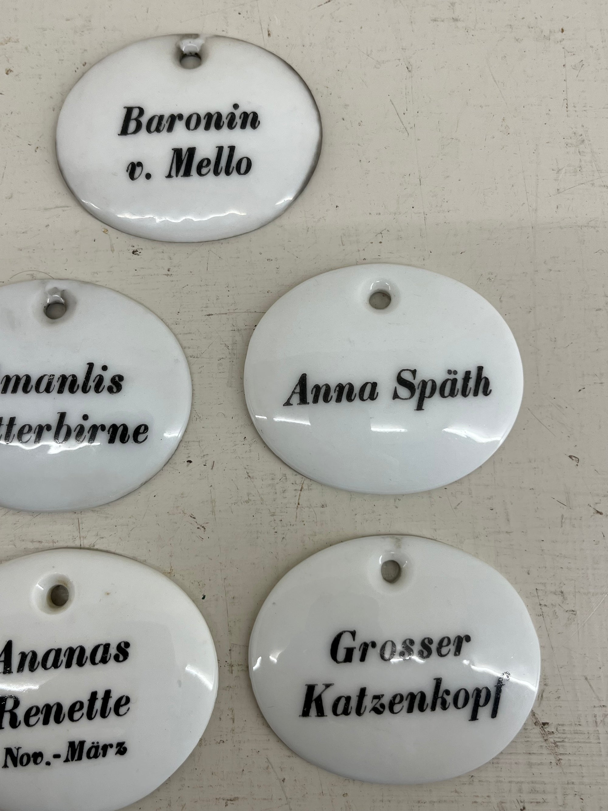 Ceramic Fruit Labels