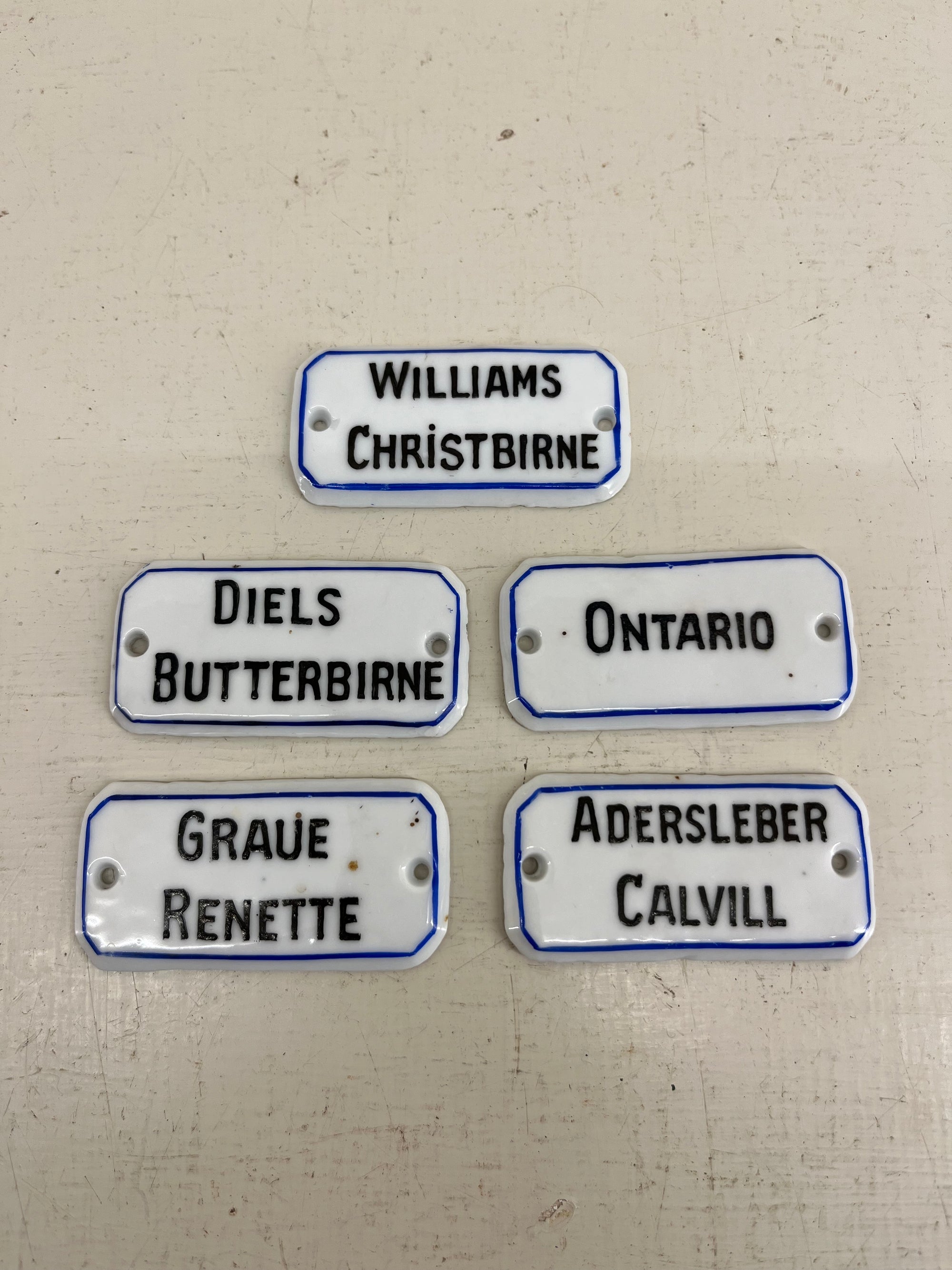 Ceramic Fruit Labels