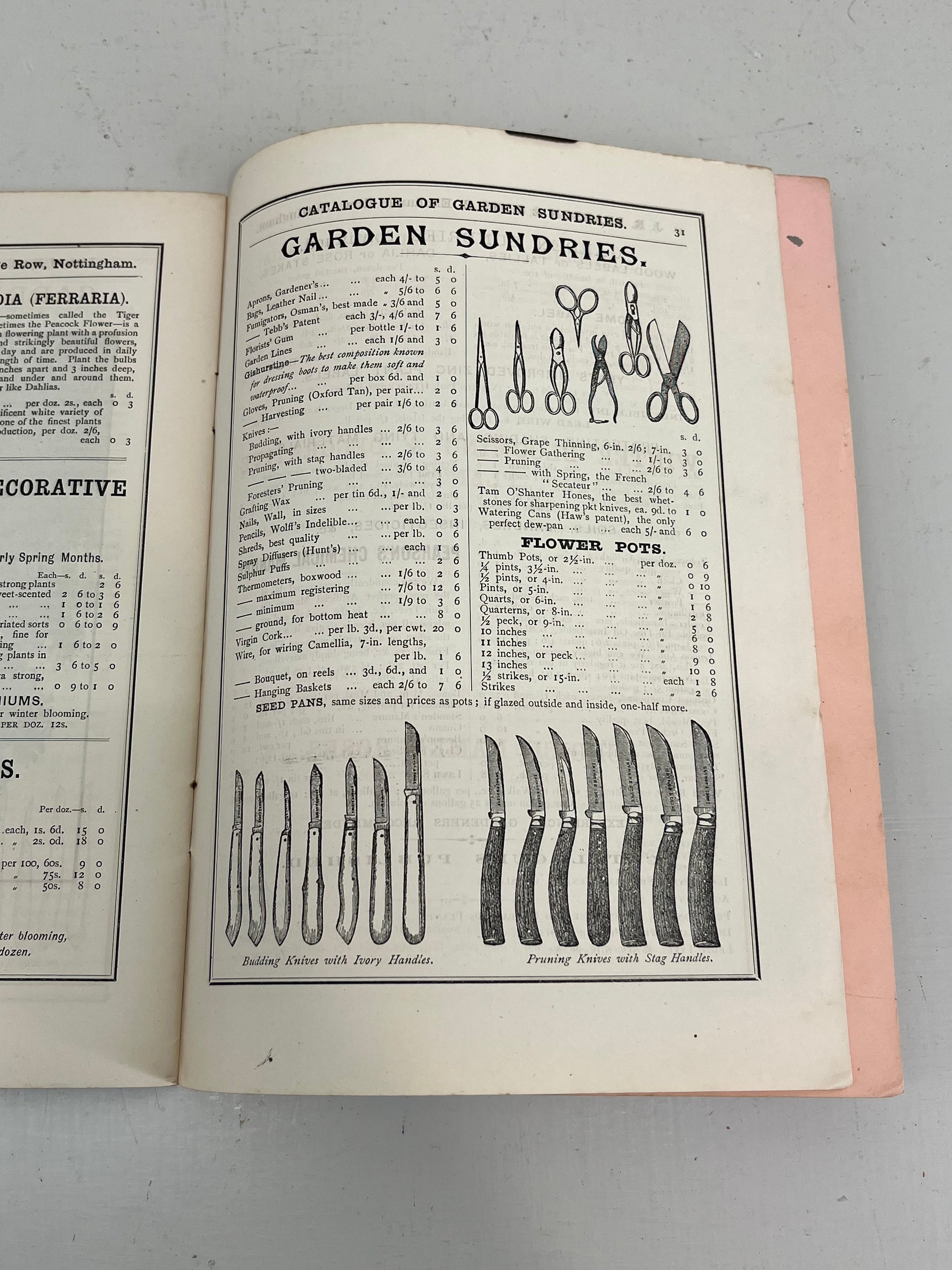J R Pearson Nursery Catalogue, 1890