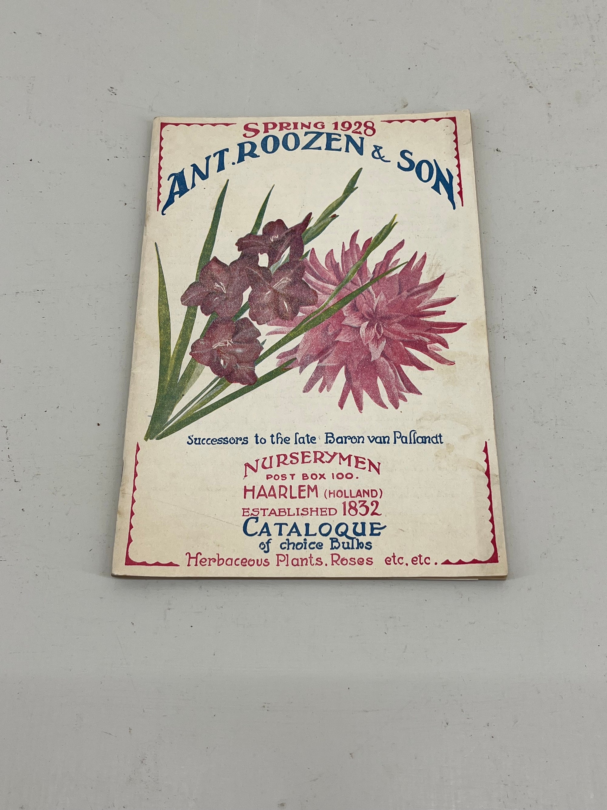 Ant Roozen Bulb Catalogue, 1928