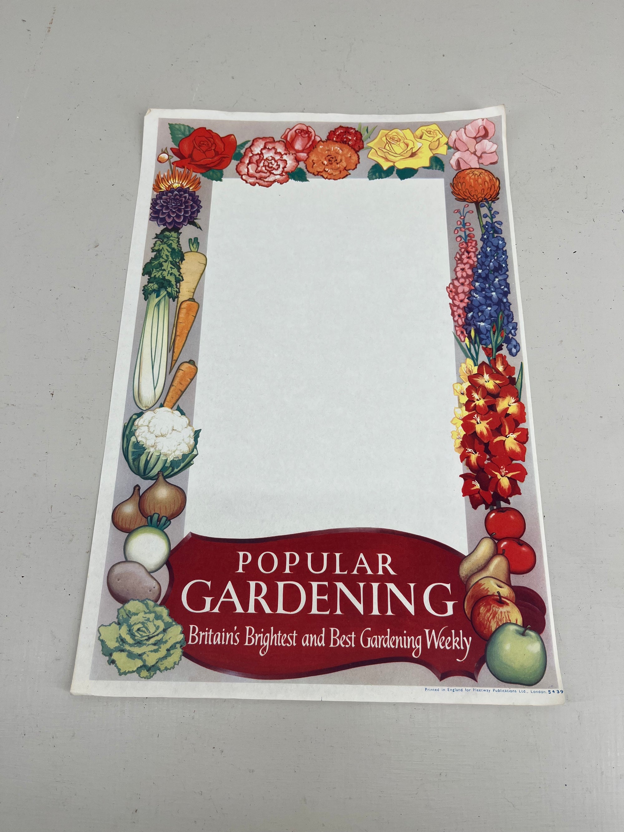 Vintage Flower Show Poster