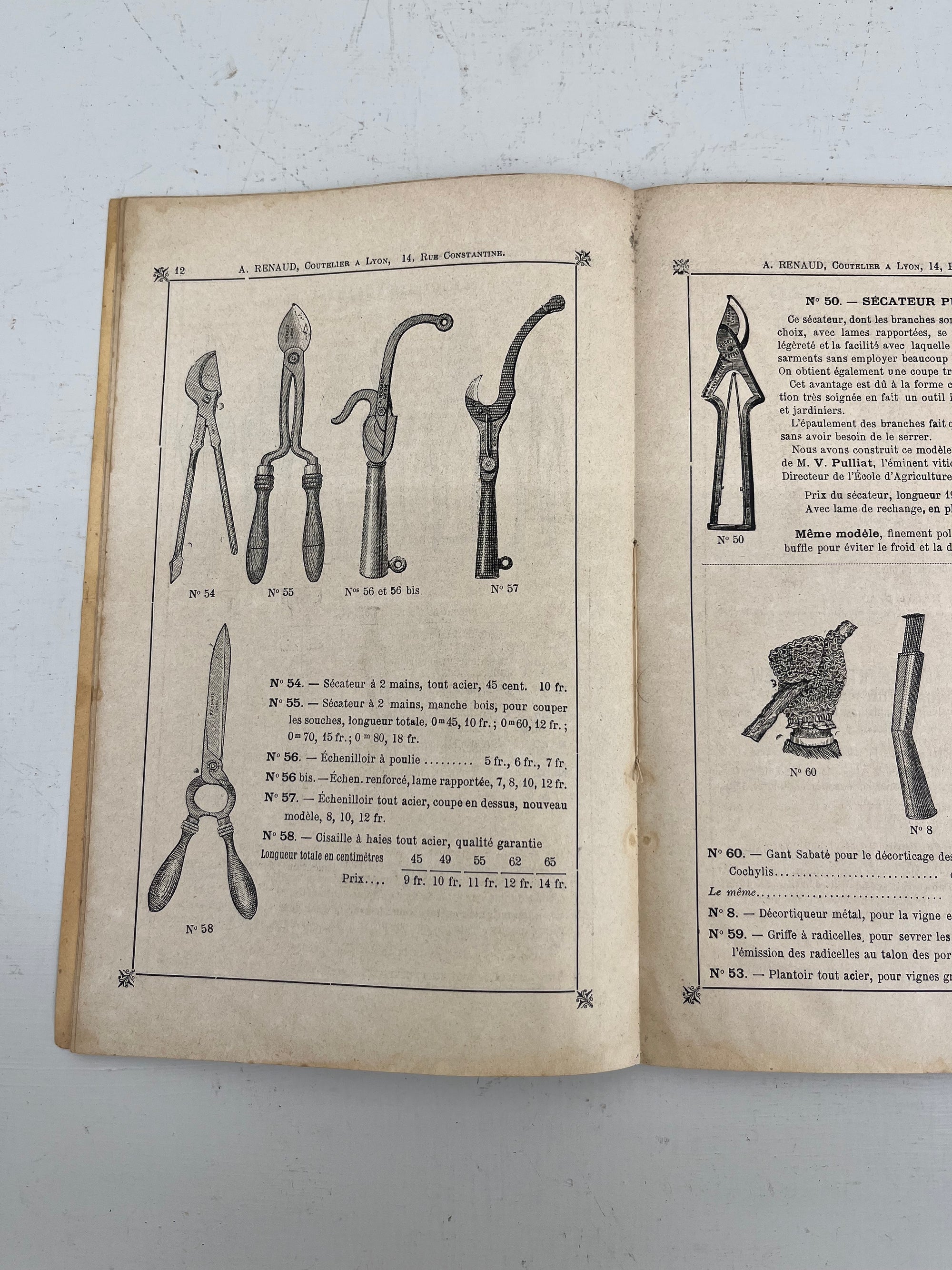 A Renaud Secateur Catalogue