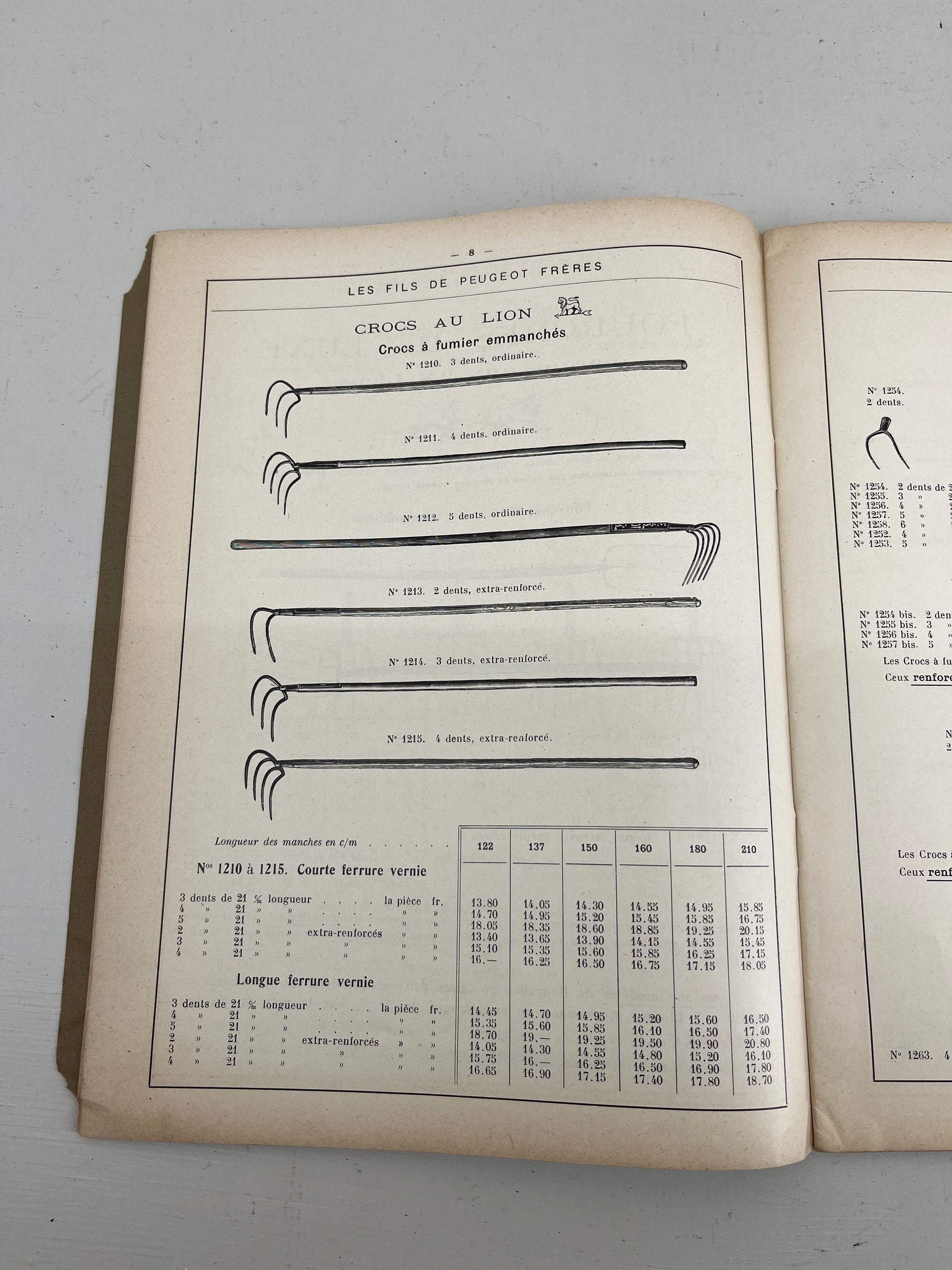 French Tool Catalogue, 1924