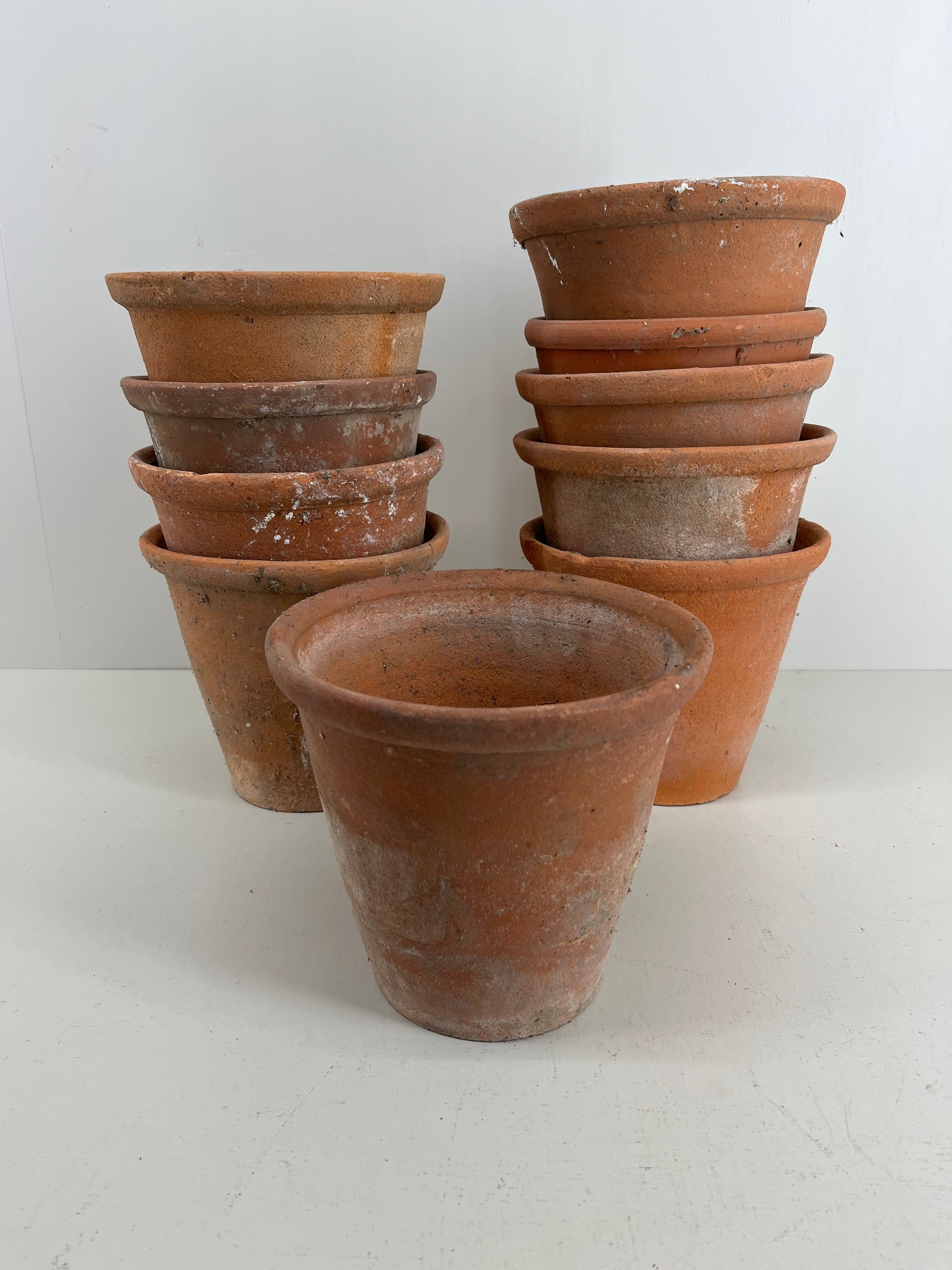 Vintage 7 Inch Terracotta Pots