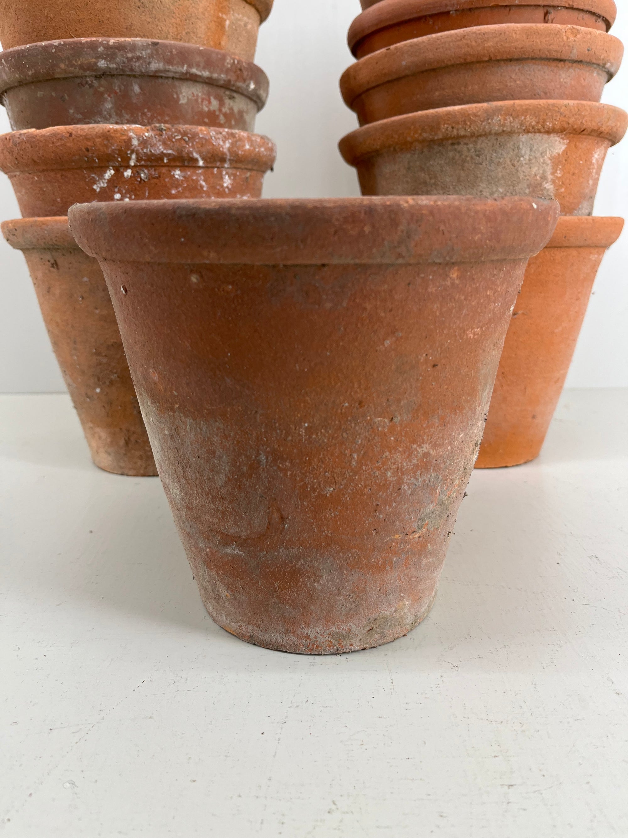 Vintage 7 Inch Terracotta Pots