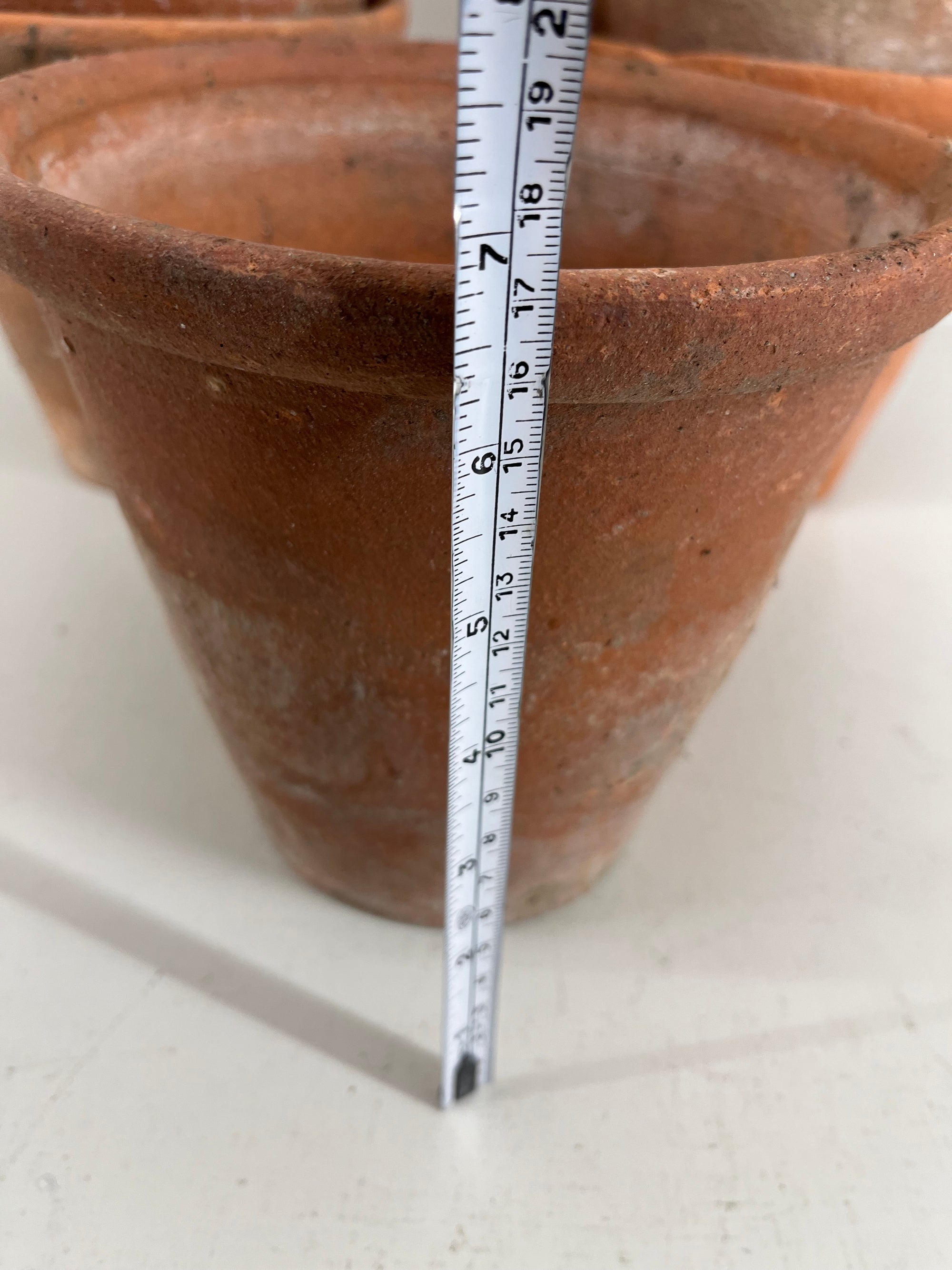Vintage 7 Inch Terracotta Pots