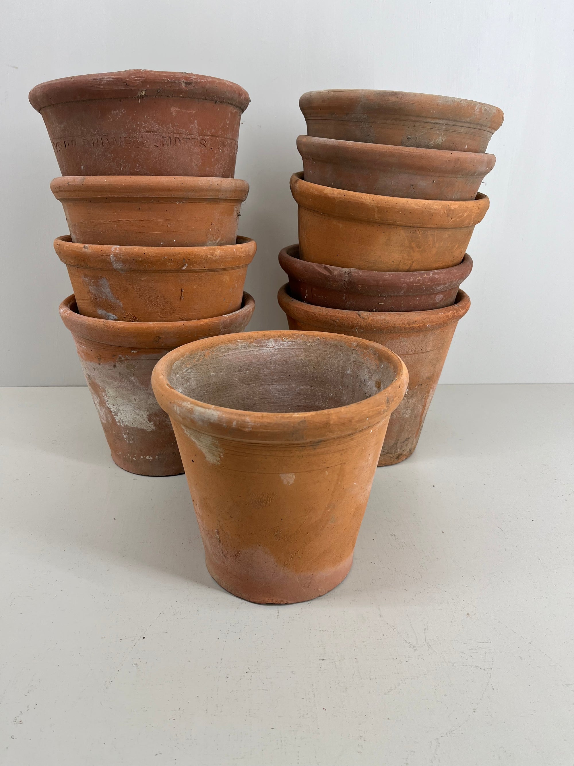 Vintage 8 Inch Terracotta Pots