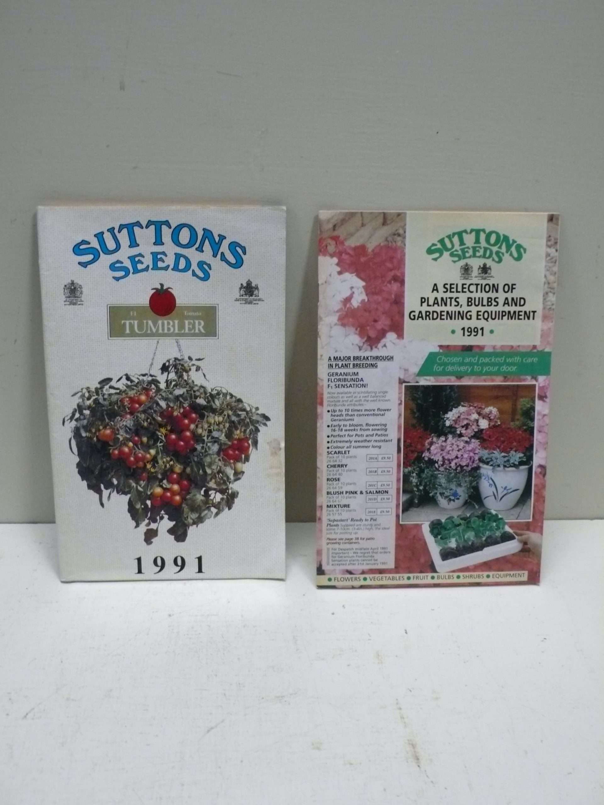 Suttons Seeds Catalogue 1991