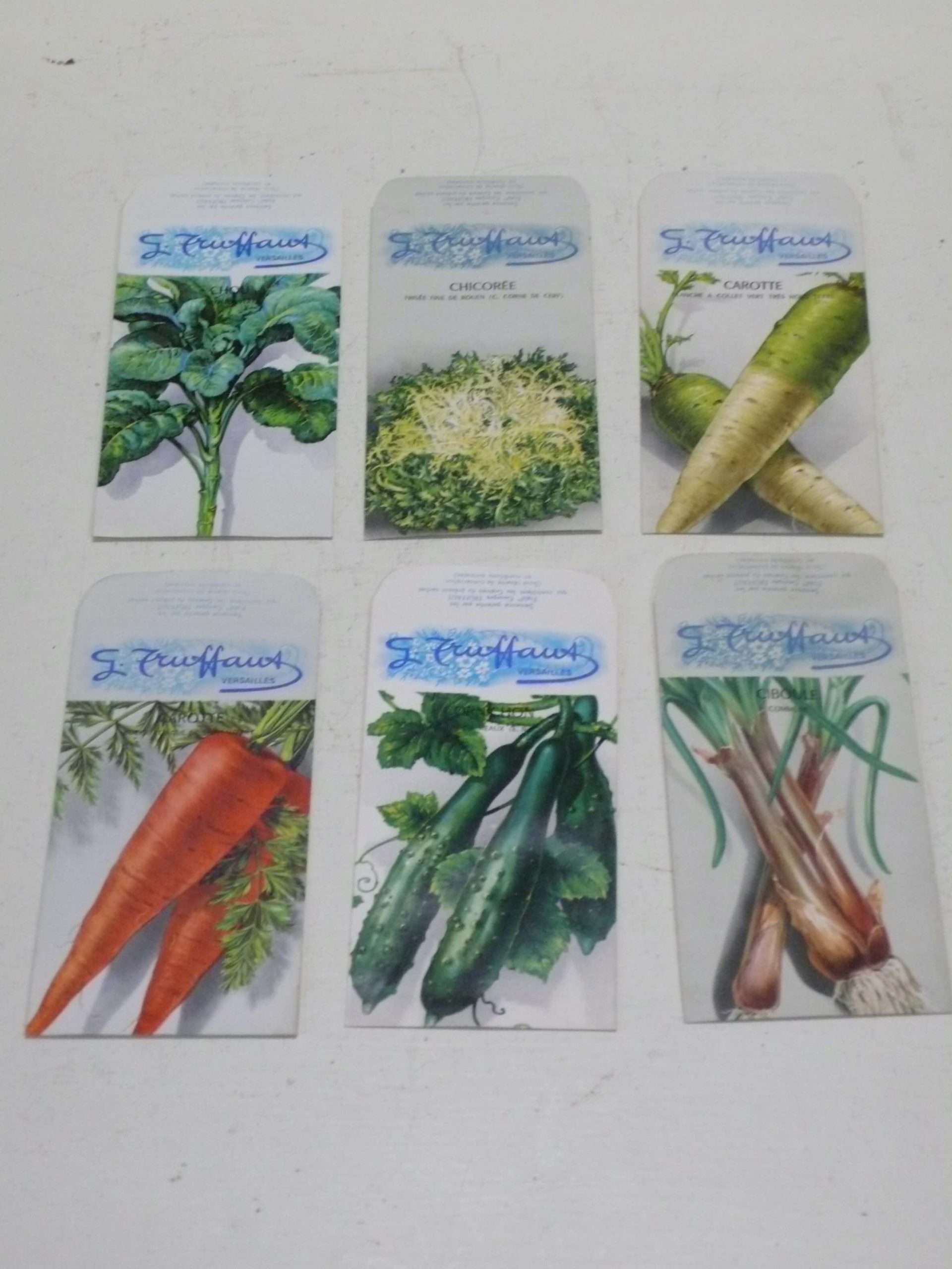 Set of Vintage French Vegetable Truffaut Seed Packets