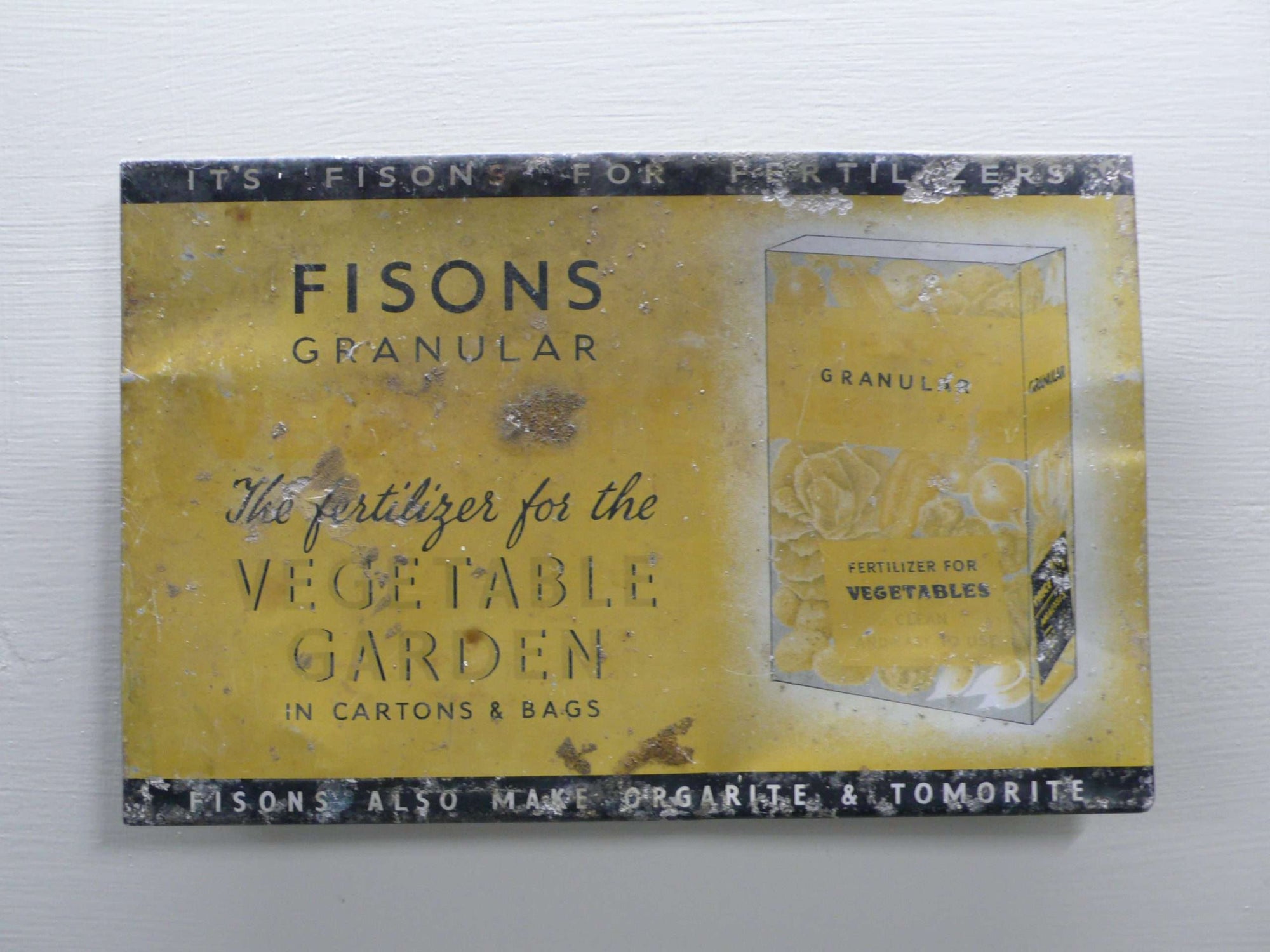 Vintage Fisons Tin Sign