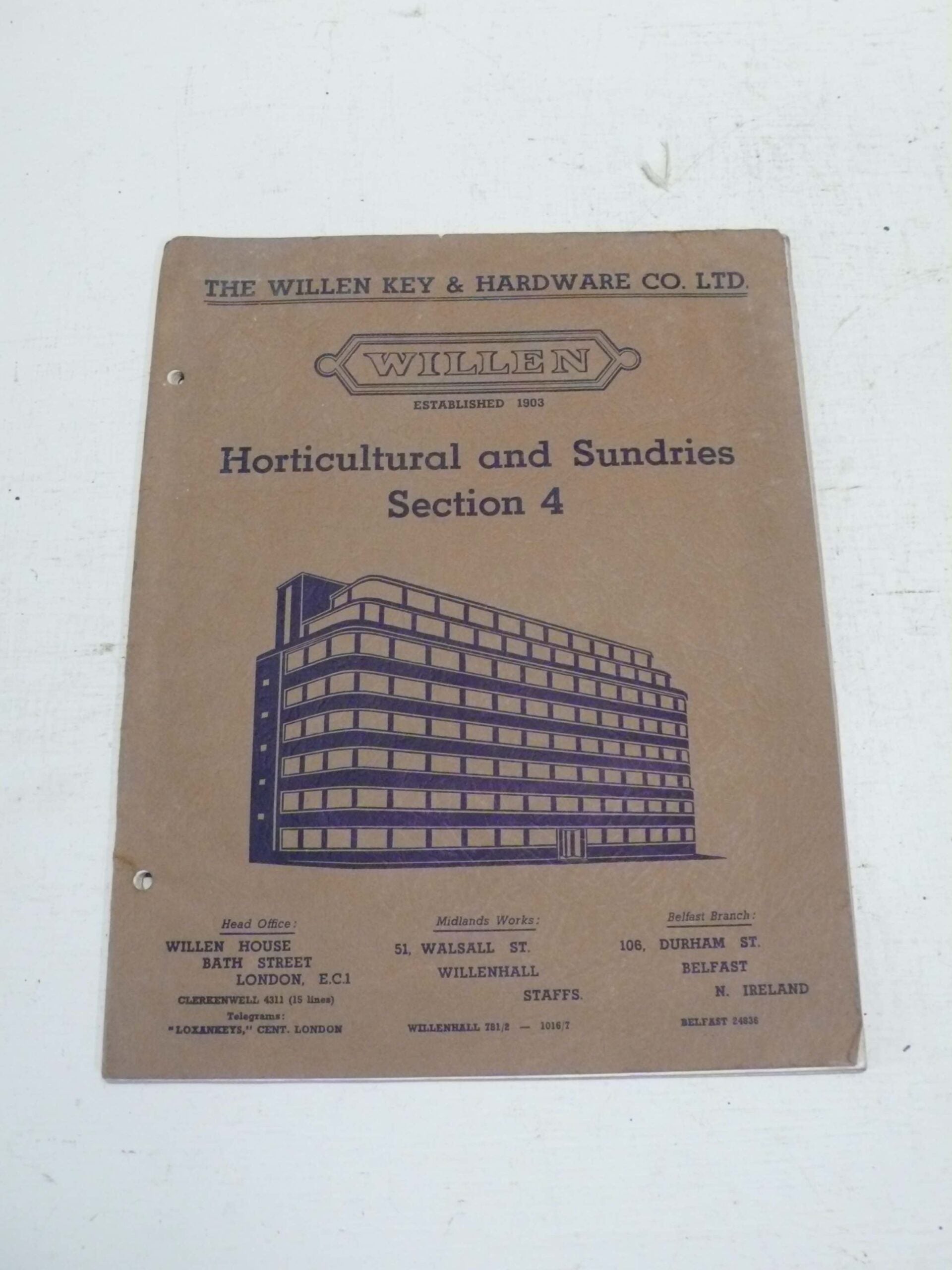 Willens Horticultural Sundries and Tools Catalogue