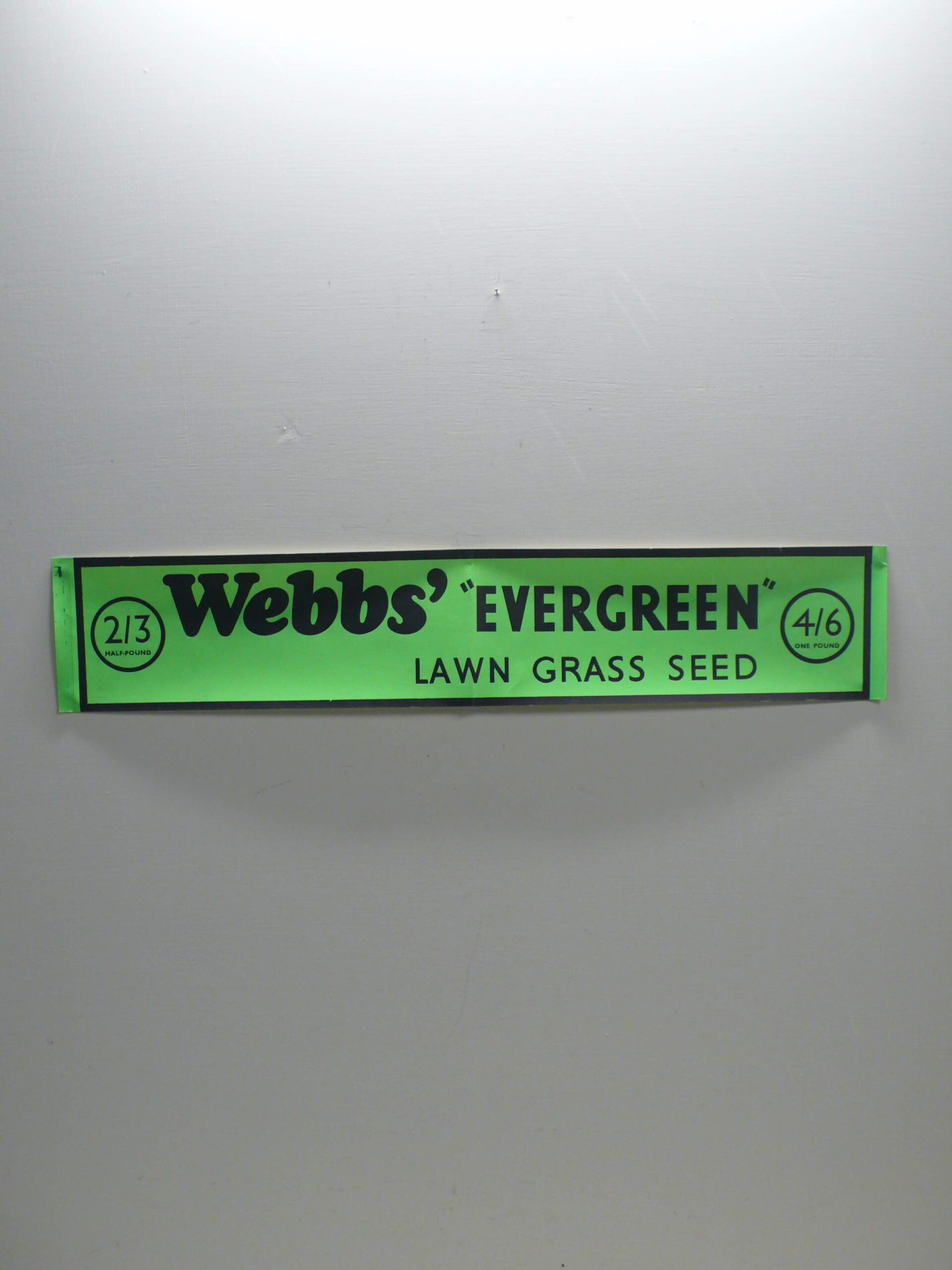 Webbs Lawn Seed Strip Poster