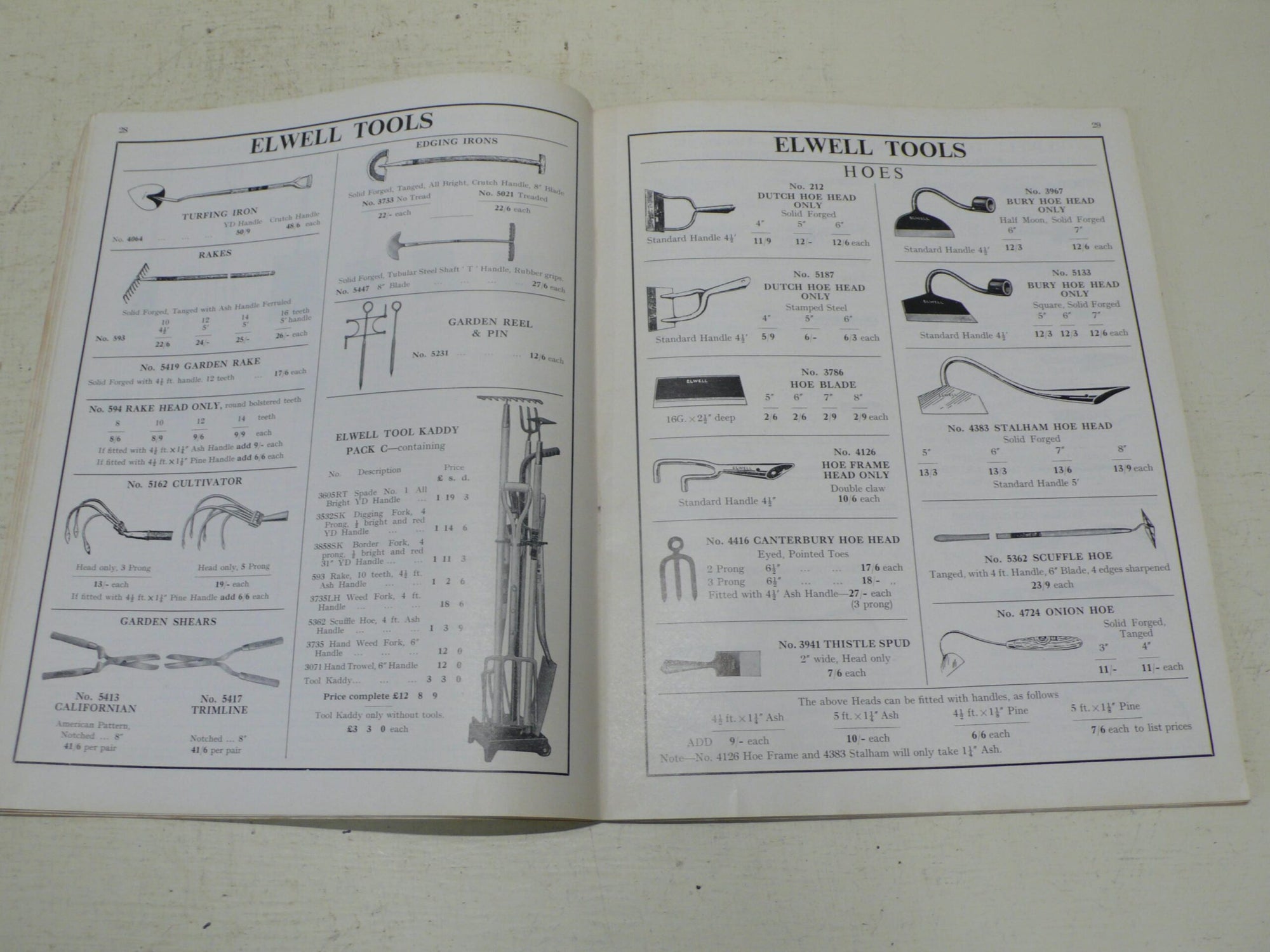 Pedley & White Garden Catalogue, 1962