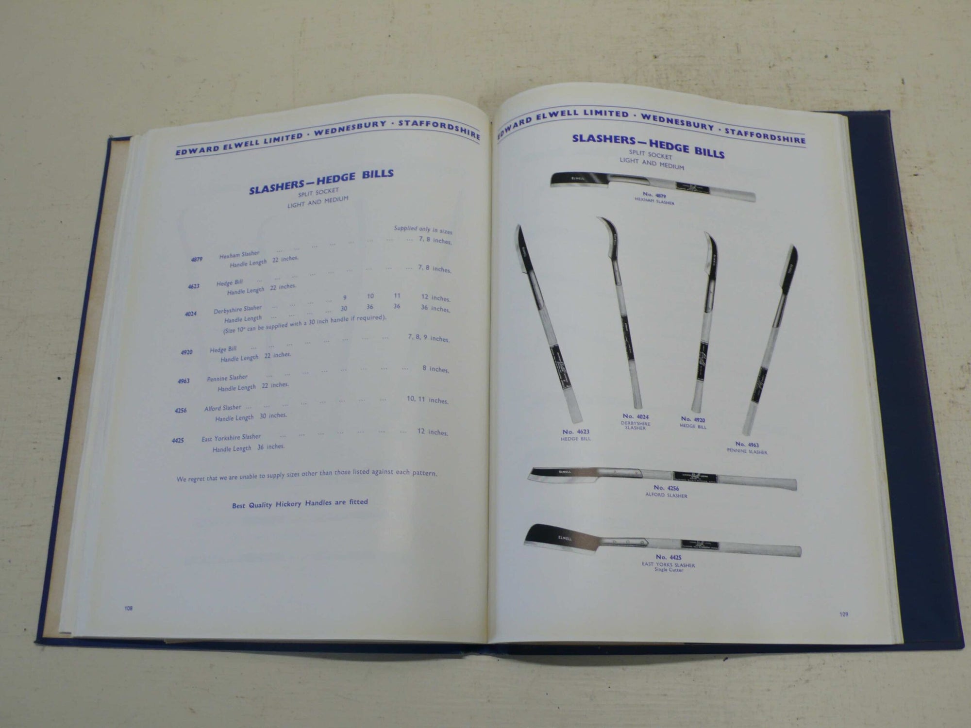 Elwell Tool Catalogue, 1960