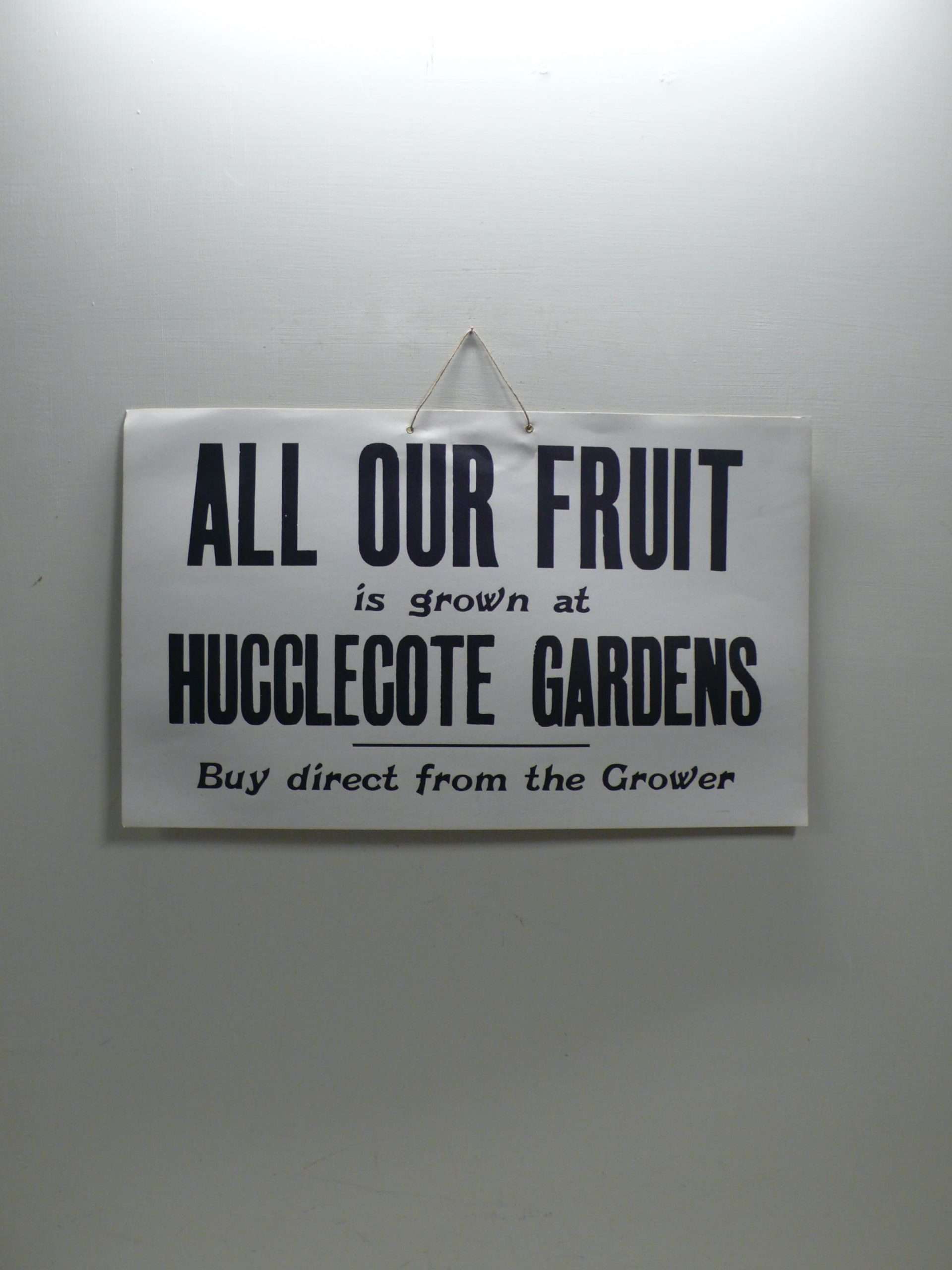 Fruit Growers Card Sign