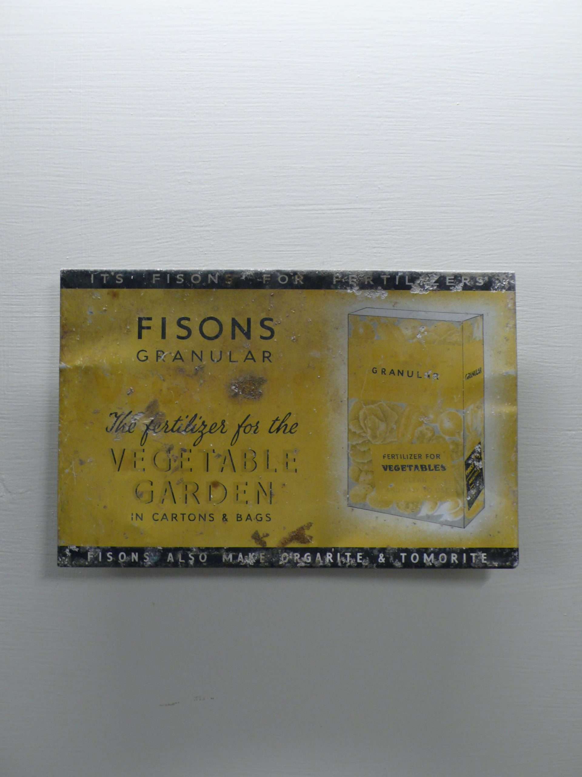 Vintage Fisons Tin Sign