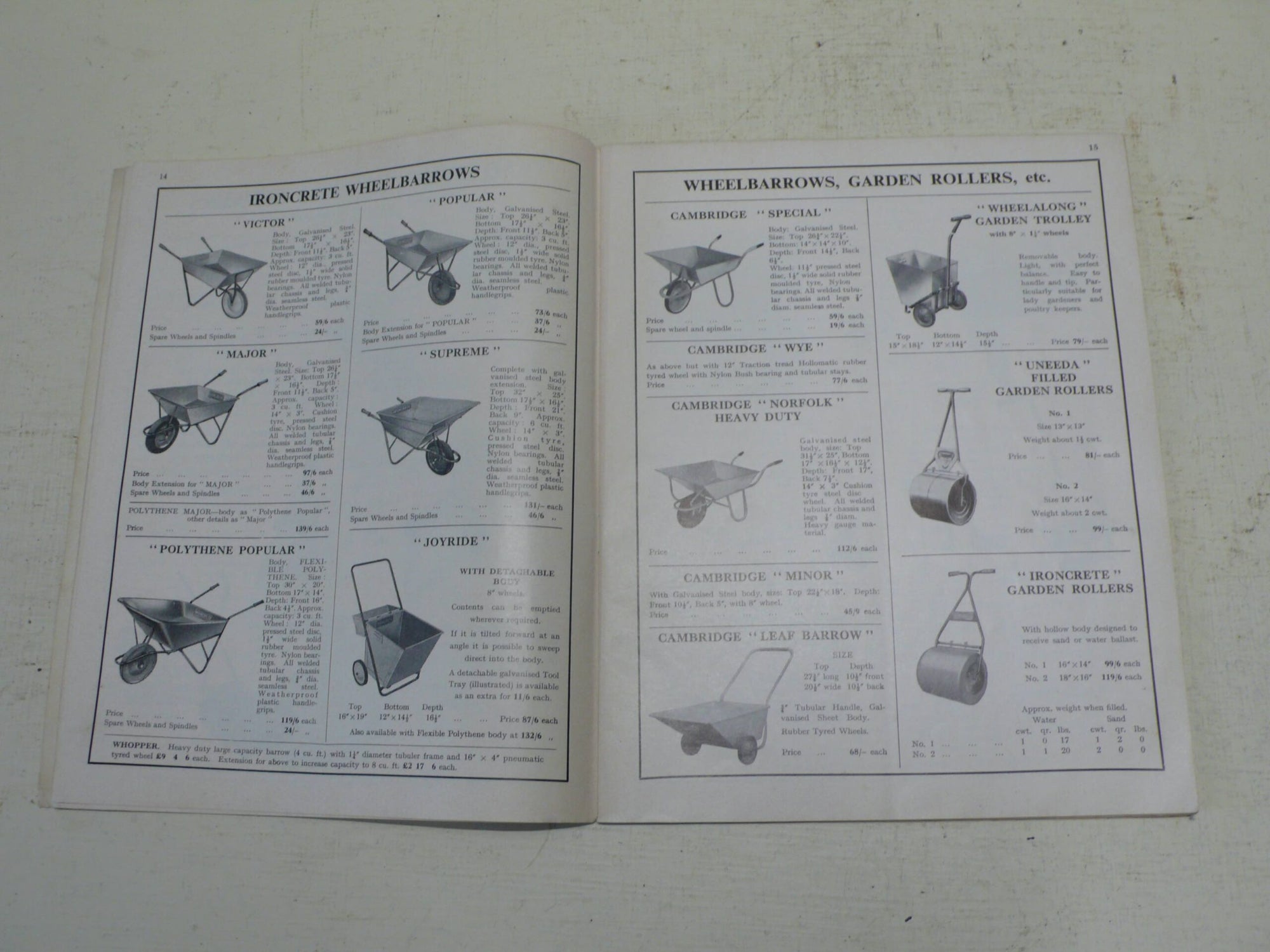 Pedley & White Garden Catalogue, 1964