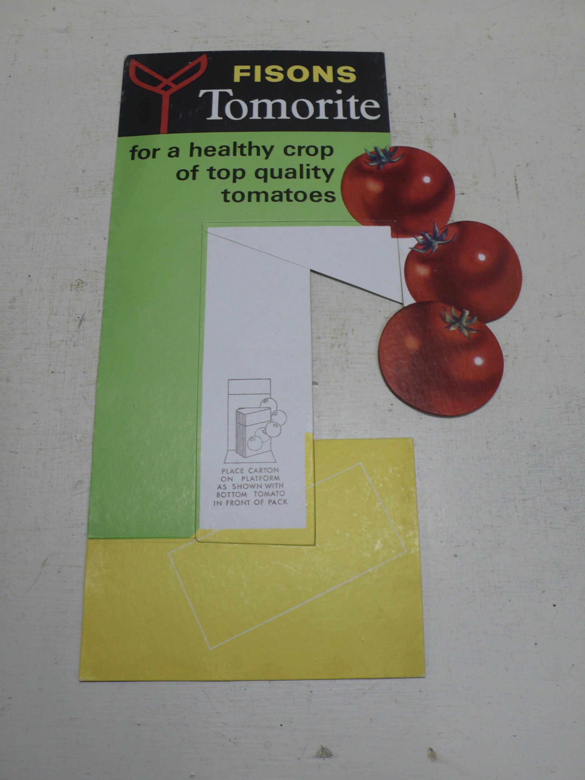 Fisons Tomorite Carton Display Stand