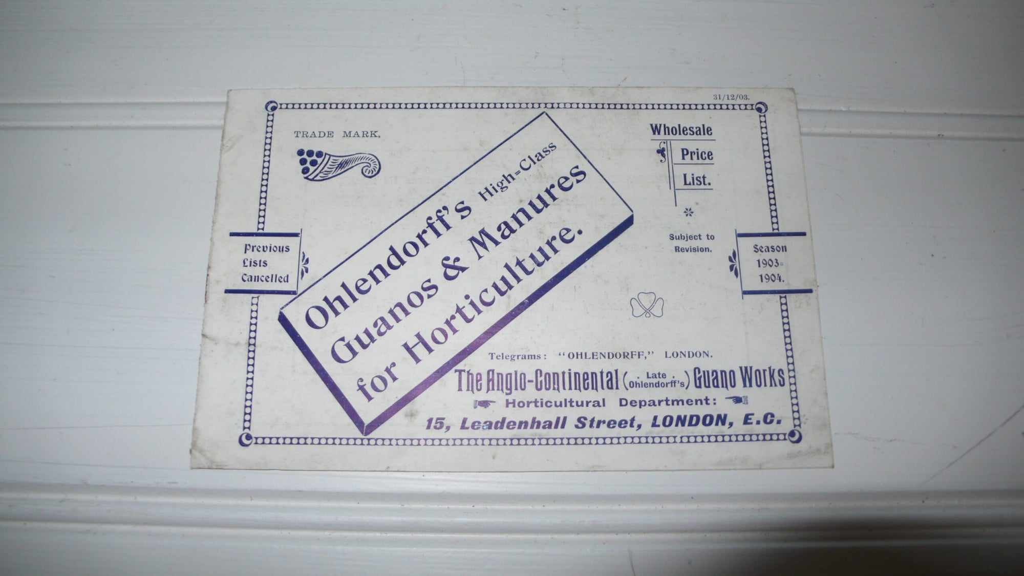 Ohlendorff's Guanos & Manure