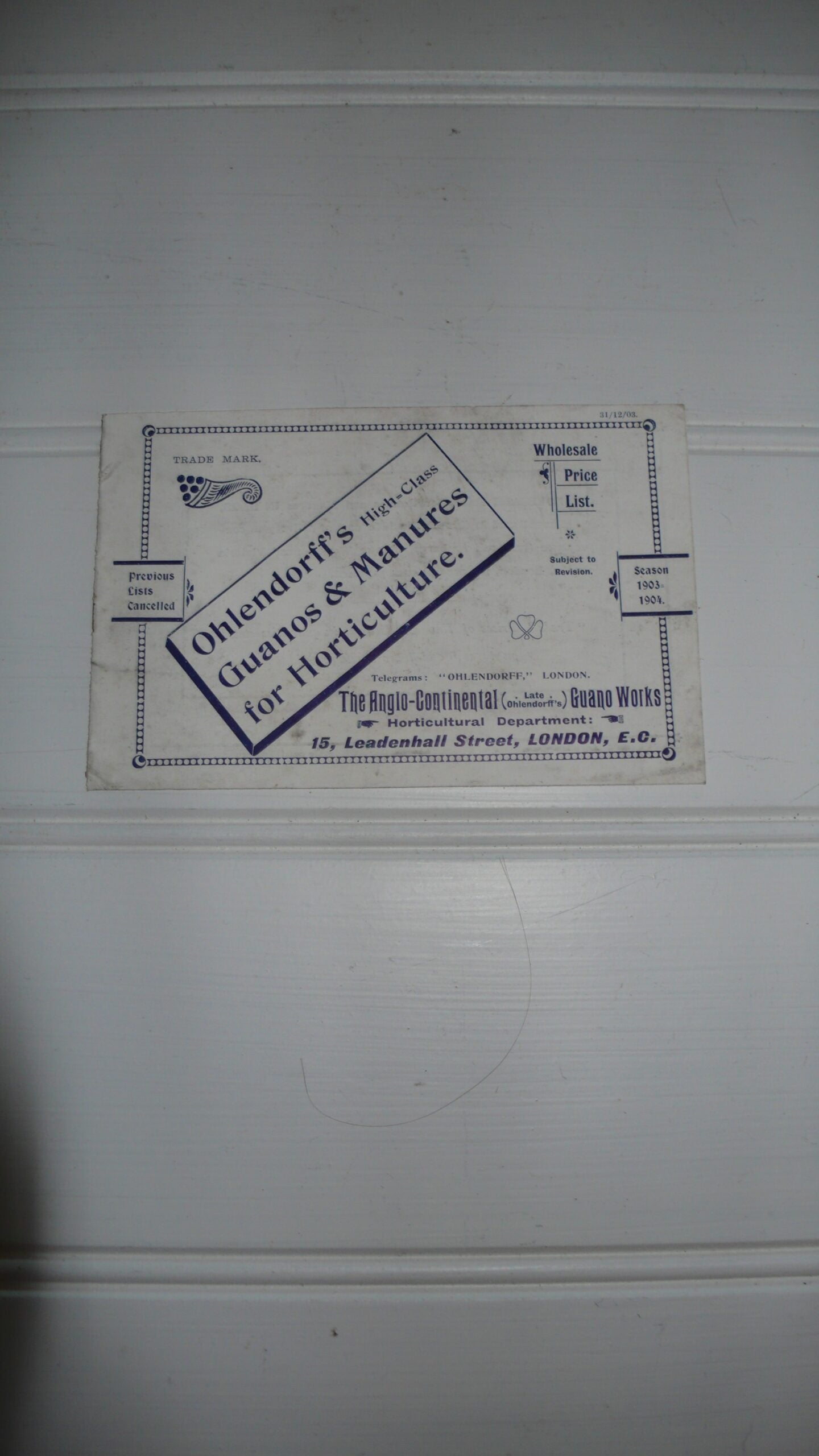 Ohlendorff's Guanos & Manure