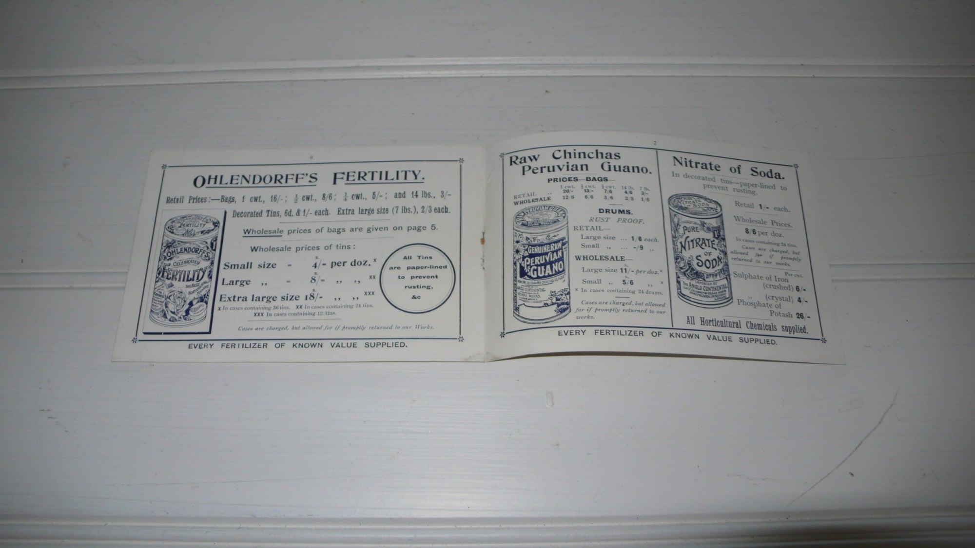 Ohlendorff's Guanos & Manure