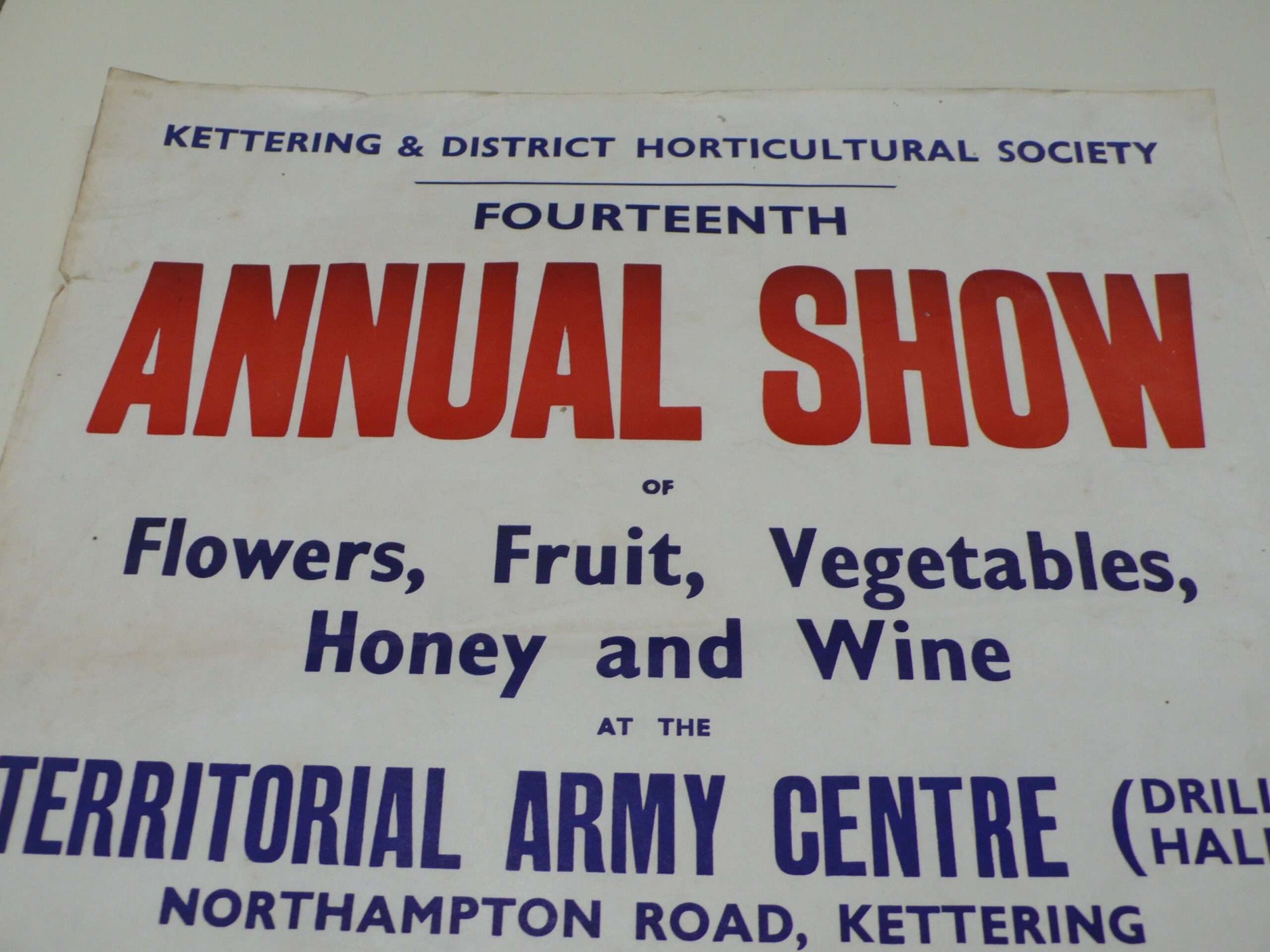 Kettering Annual Flower Show Poster