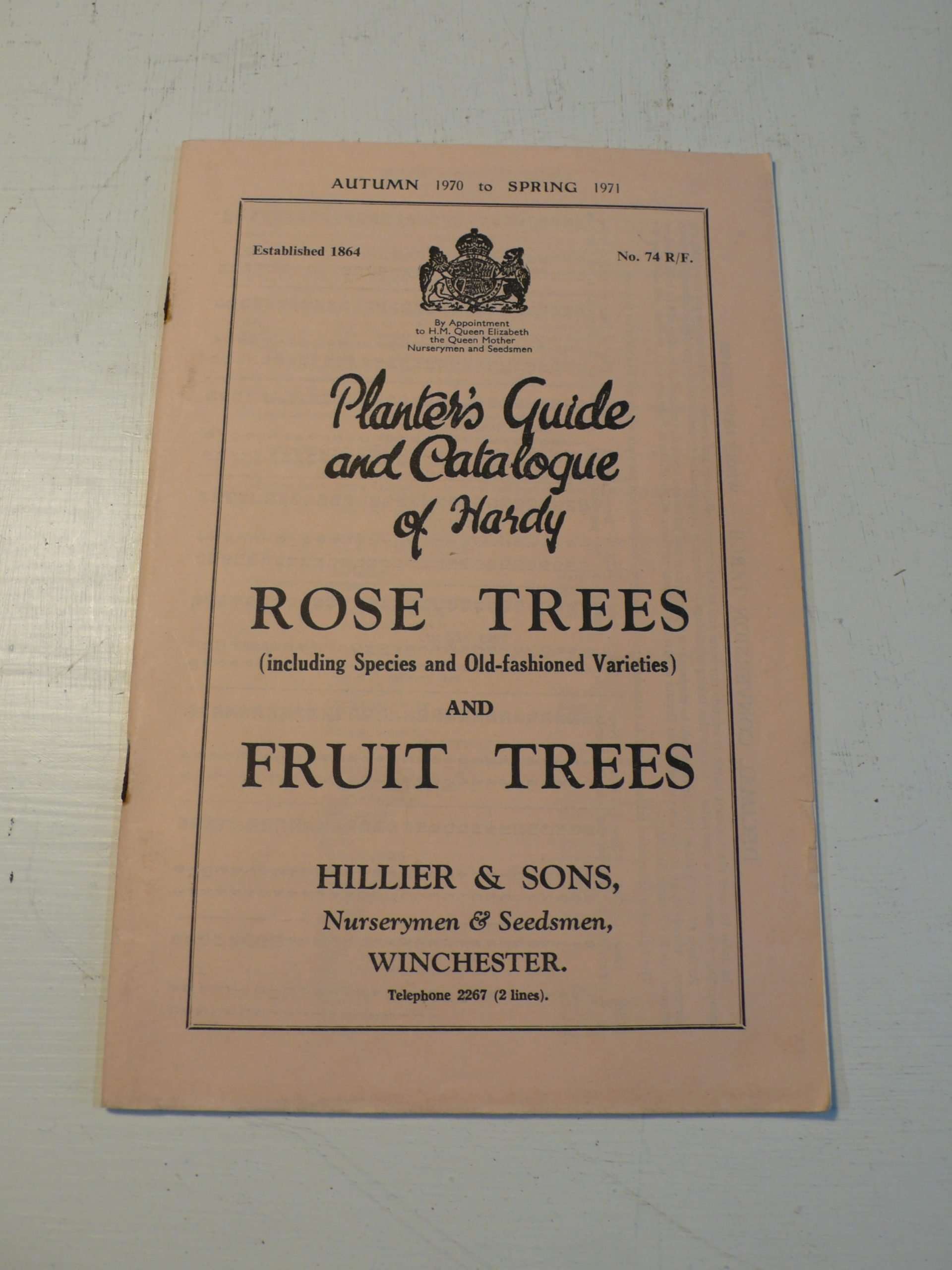 Hillier &amp; Sons Nursery Catalogue, 1970-1971