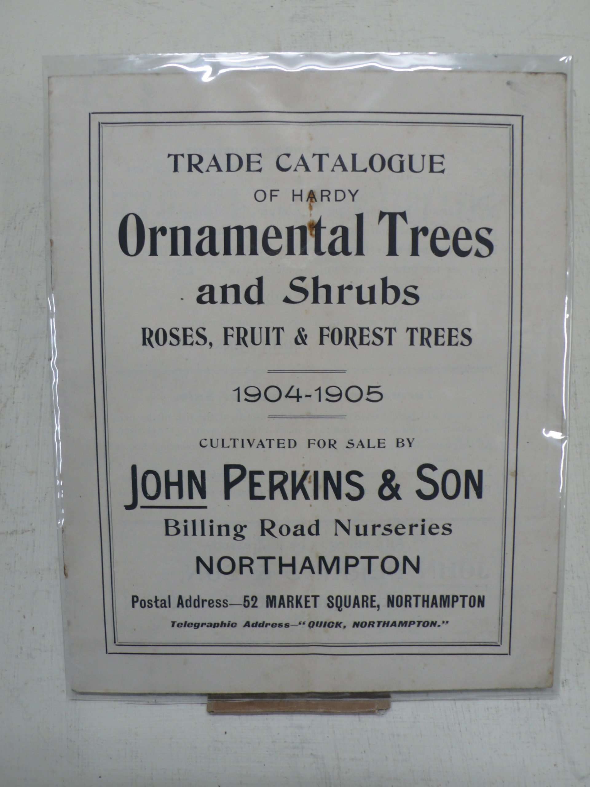 John Perkins Trade Catalogue, 1904 - 1905