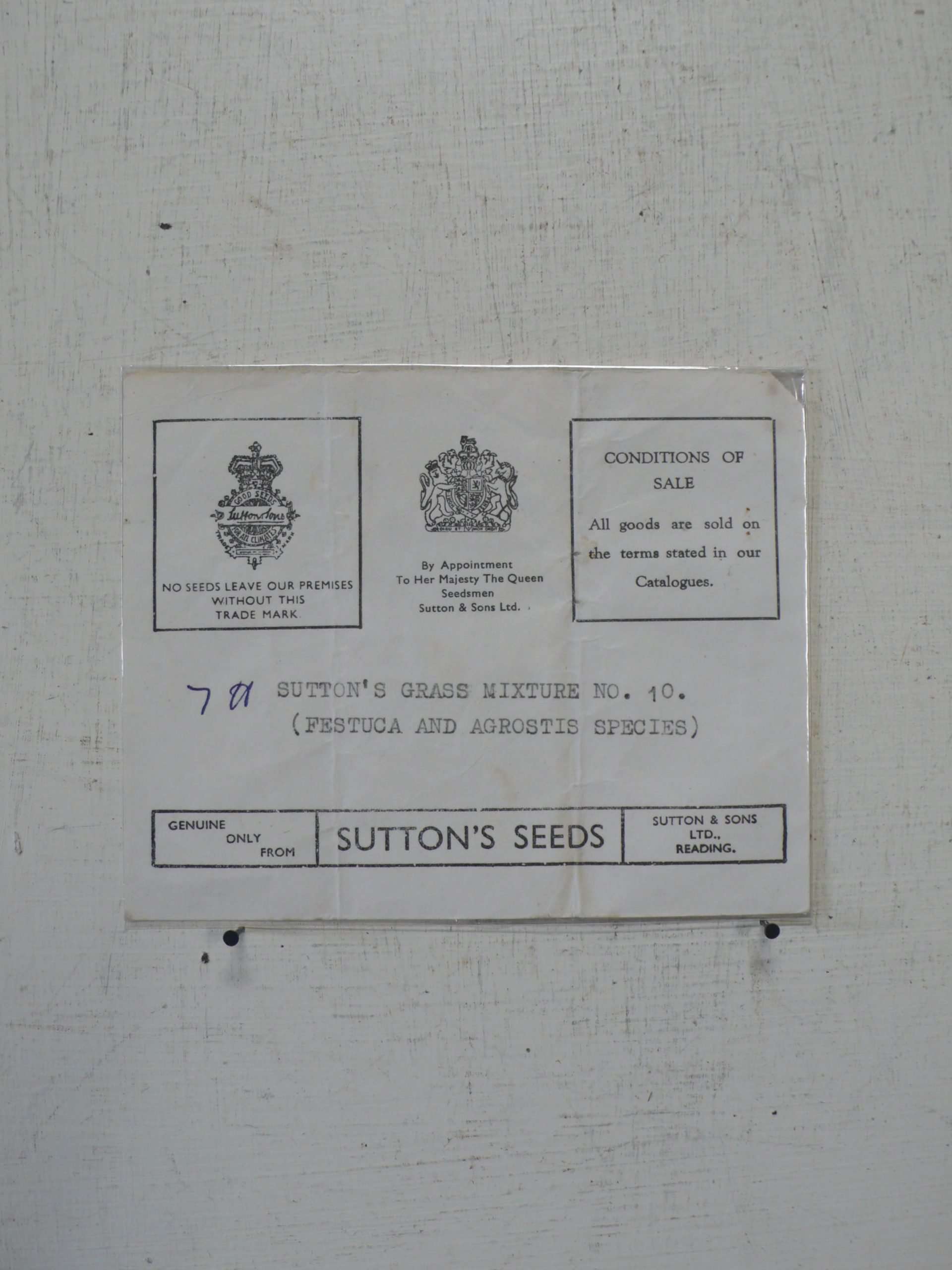 Suttons Seeds Vintage Papers