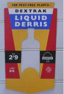 Dextrak Derris Advertising Card