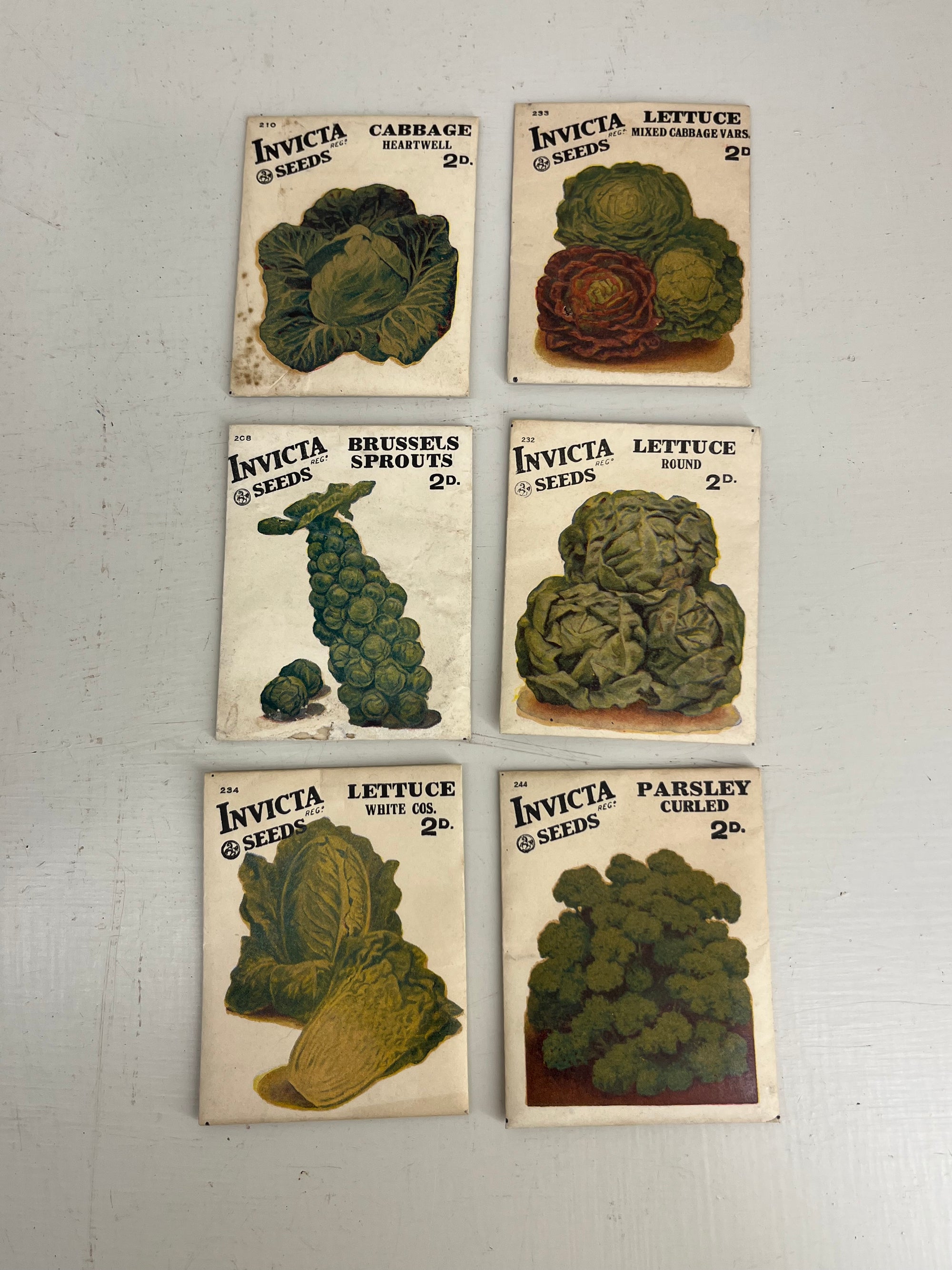 Vintage Invicta (Carters) Seed Packets